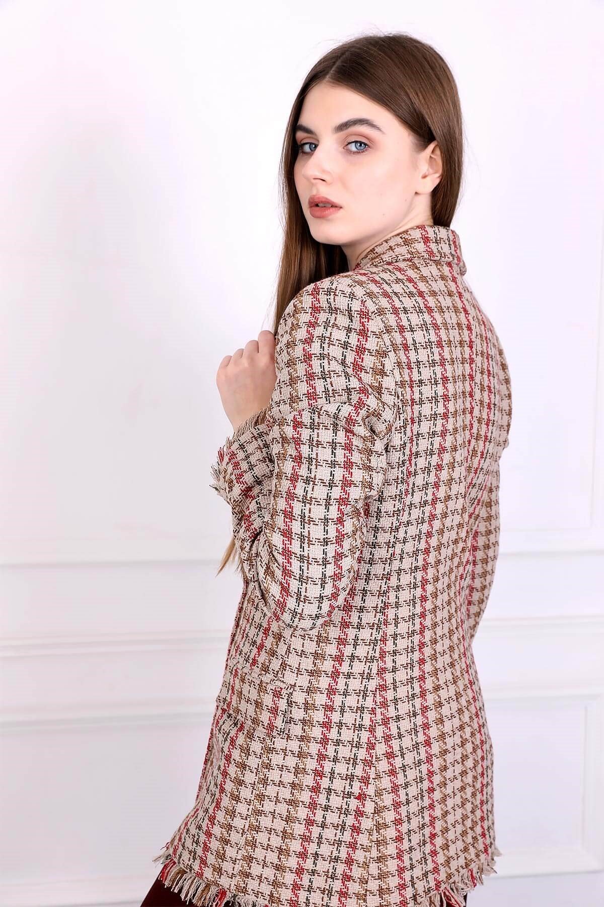 Tuvit Ceket - Bordo Krem Rengi ve diğer Dış Giyim modellerimiz için online alışveriş mağazamızı ziyaret edin. 