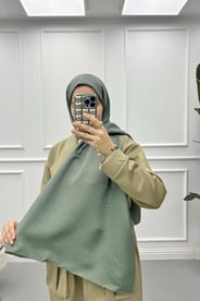 Desenli Şal Soft Yeşil
