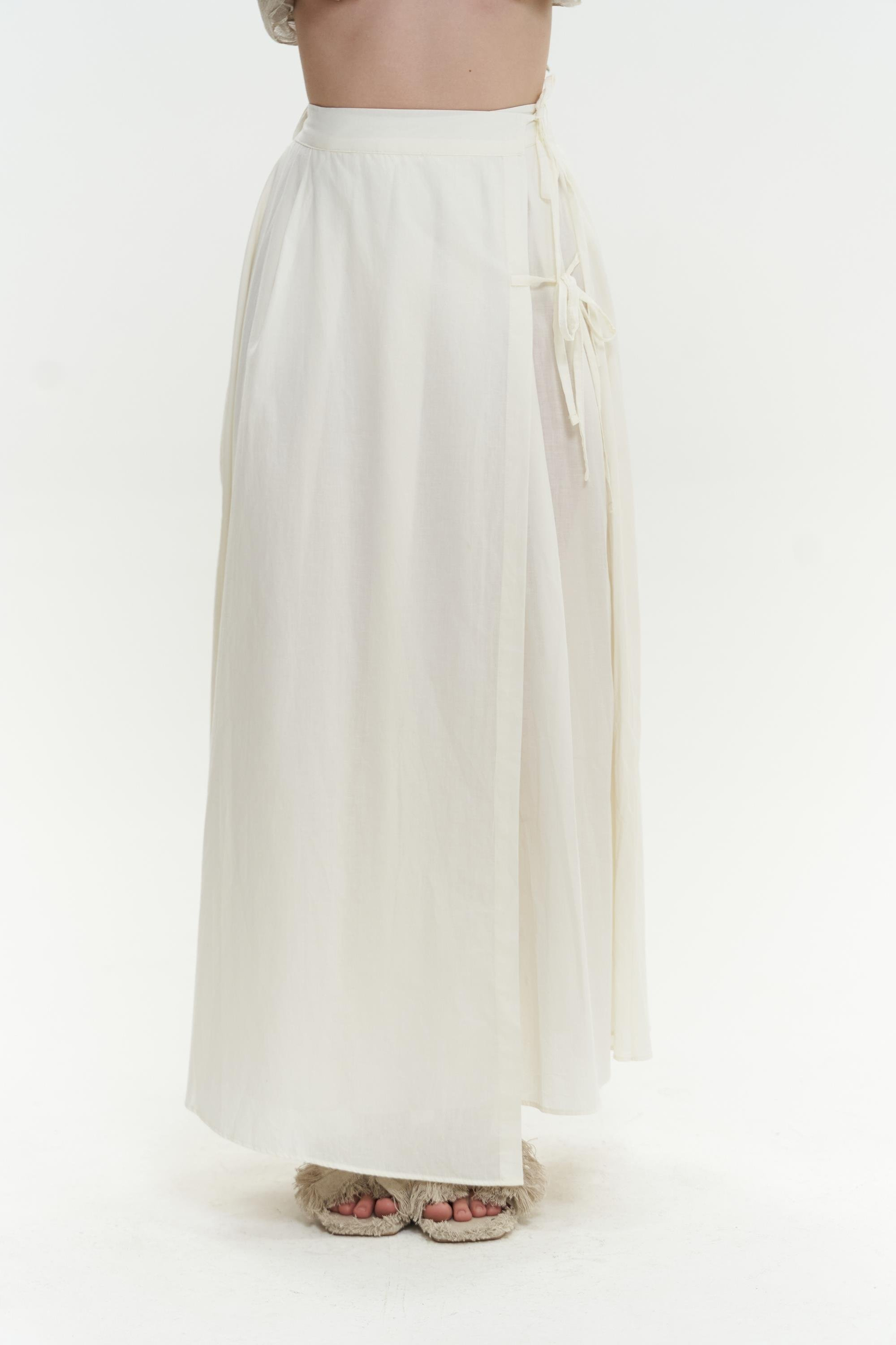 Aida İp Detay Pileli Aida Etek