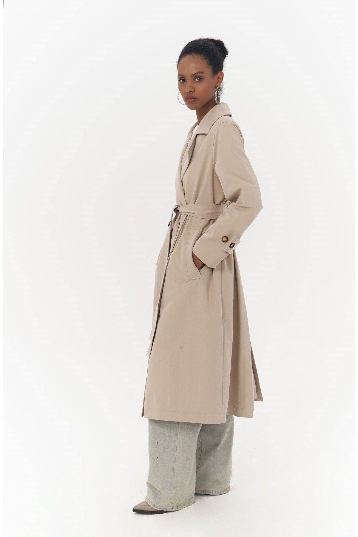Albany Beige Seasonal Trench Coat