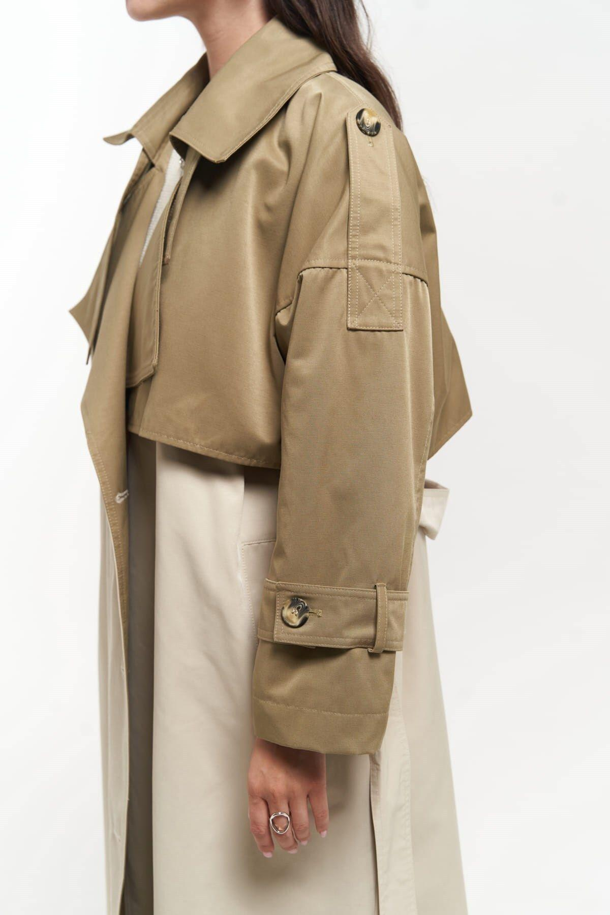 Bellamy Khaki Beige Trench Coat