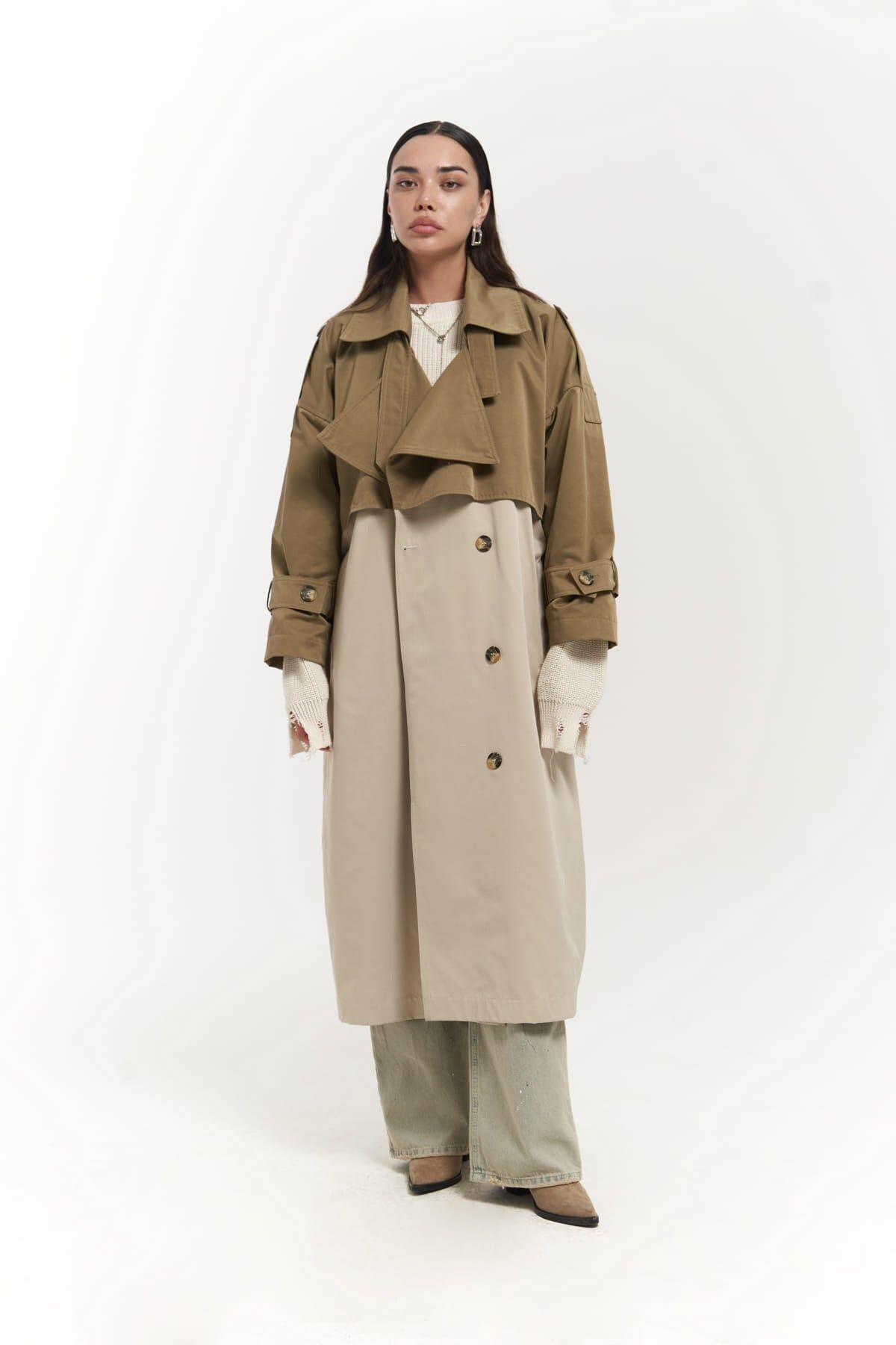 Bellamy Khaki Beige Trench Coat