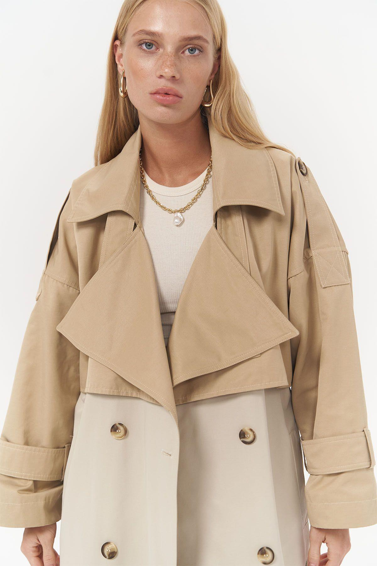 Bellamy Light Brown Beige Trench Coat