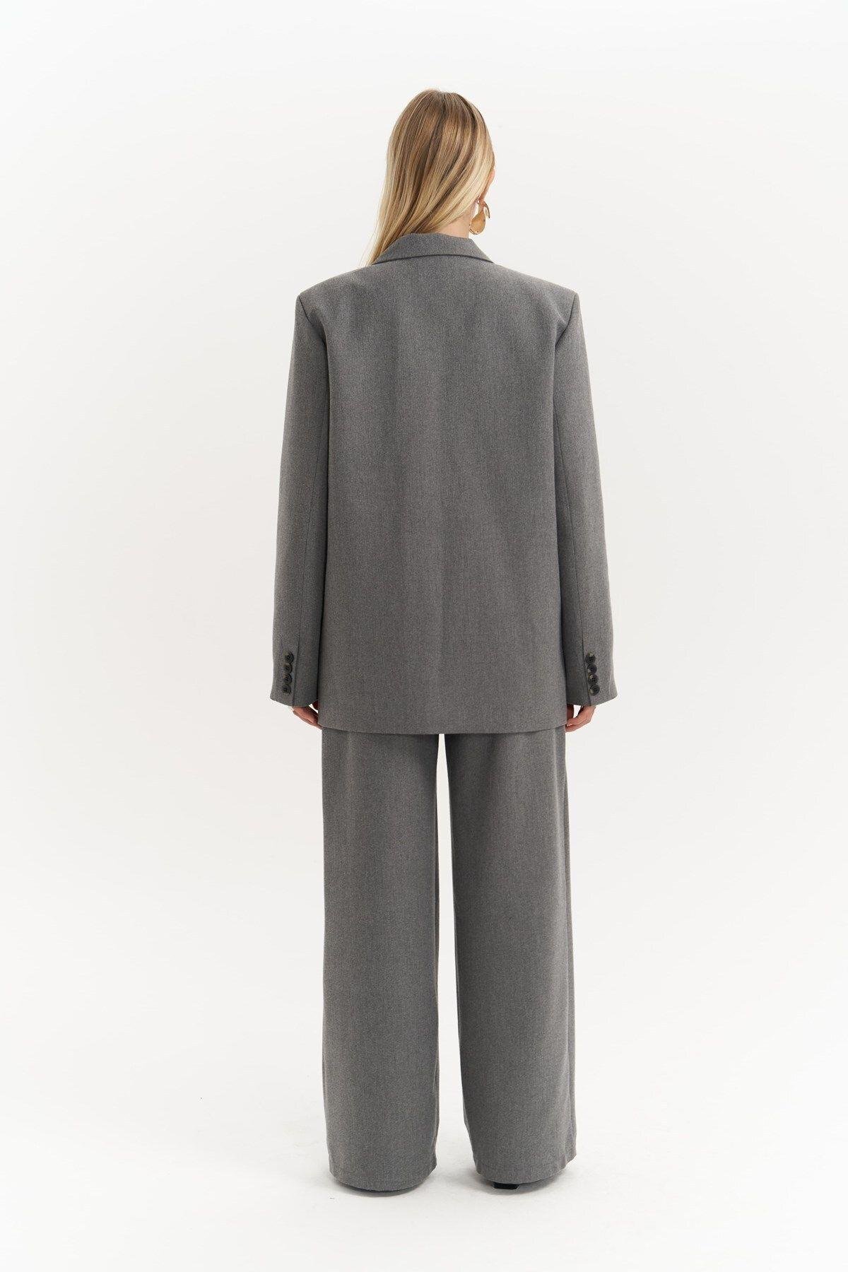 Blake Light Gray Blazer Vest and Trousers Set