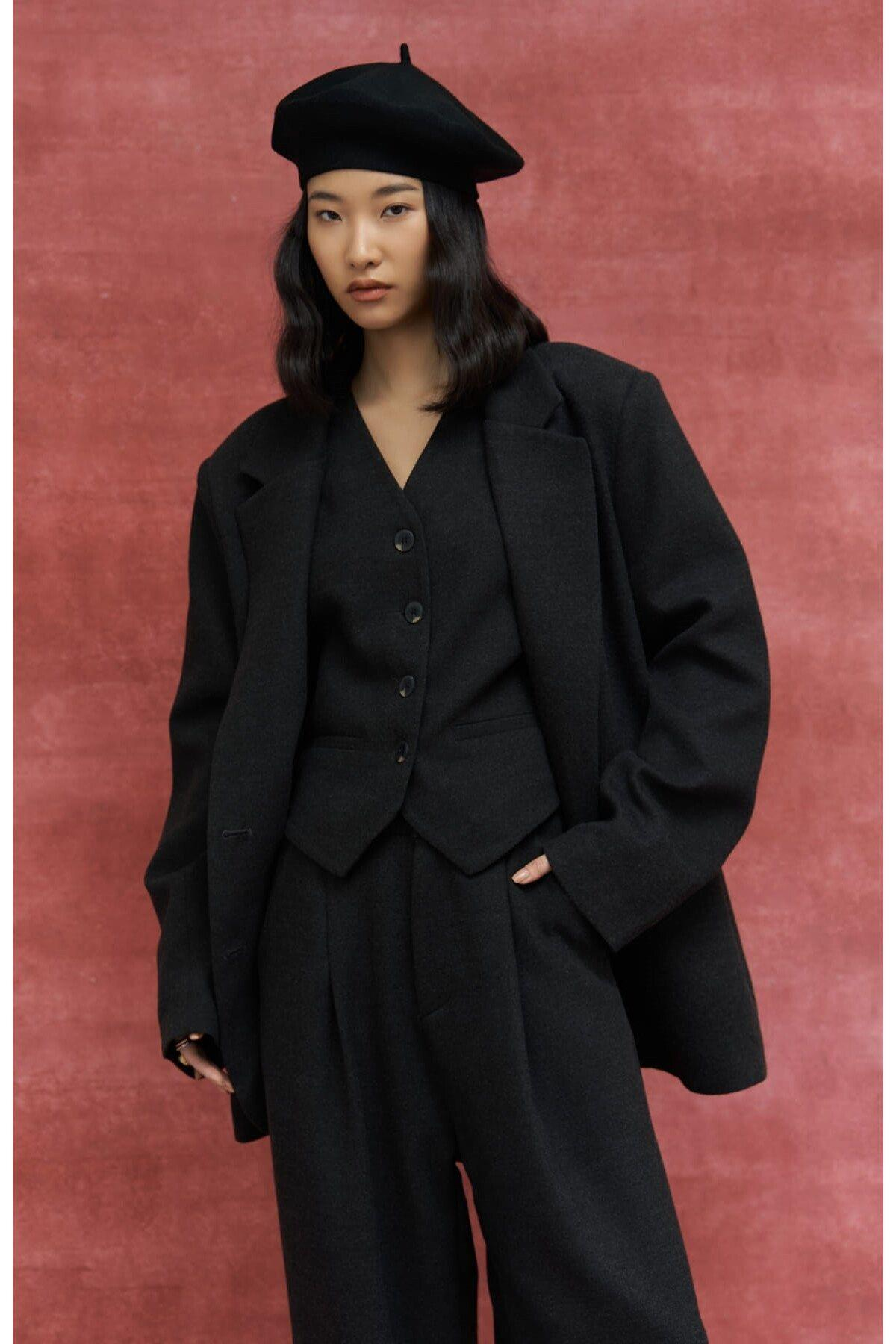 Blake Anthracite Blazer Vest and Trousers Set