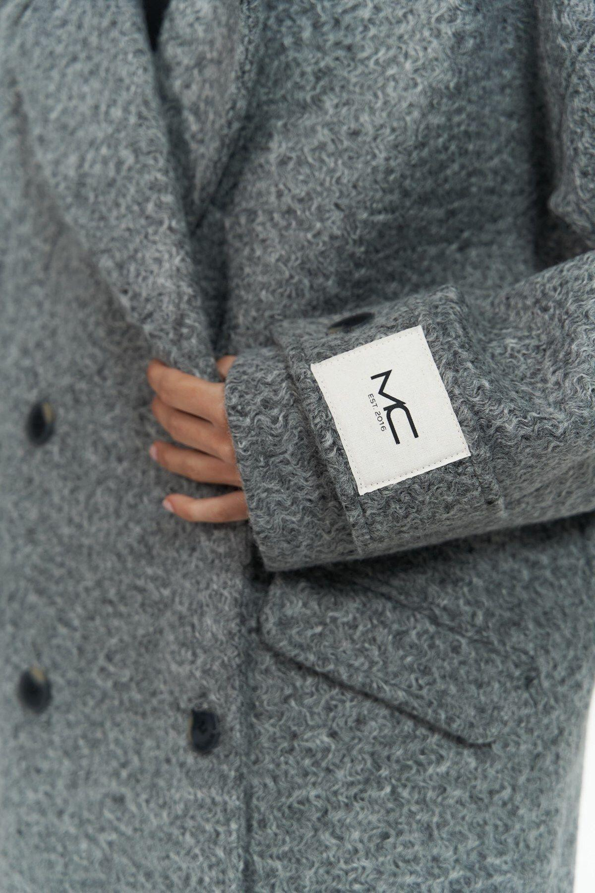 Denny Anthracite Oversize Coat