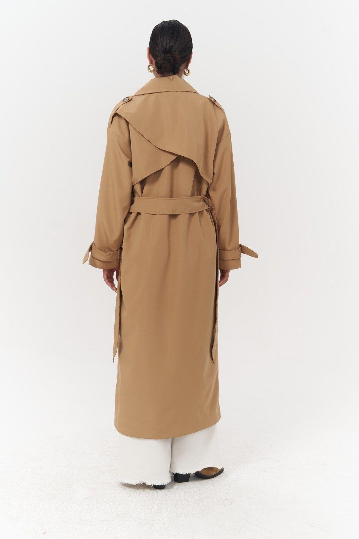 Femme Yellow Oversize Trenchcoat