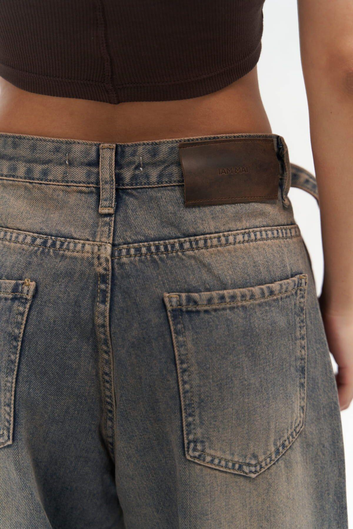 Gatlin Dirty Gray Jeans with Pocket Detail