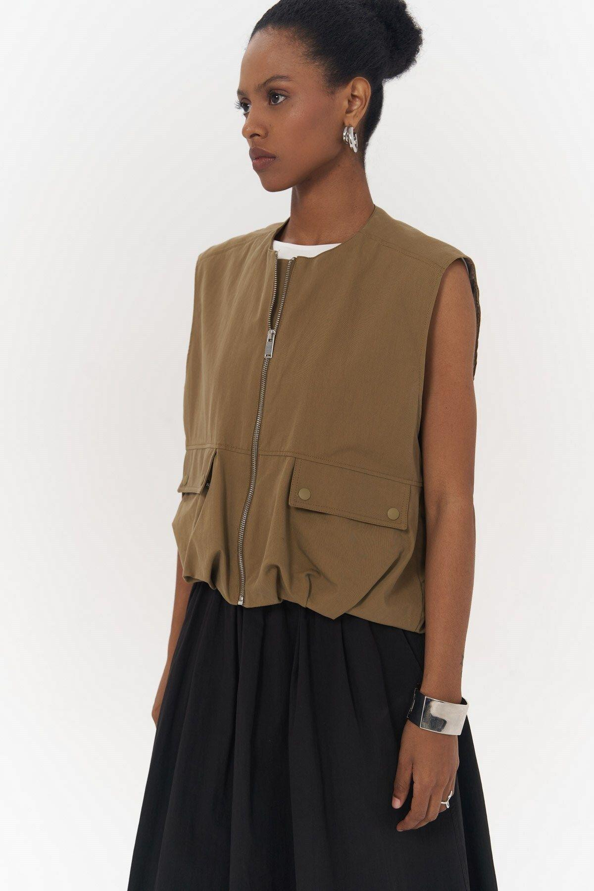 Hardy Khaki Bomber Vest