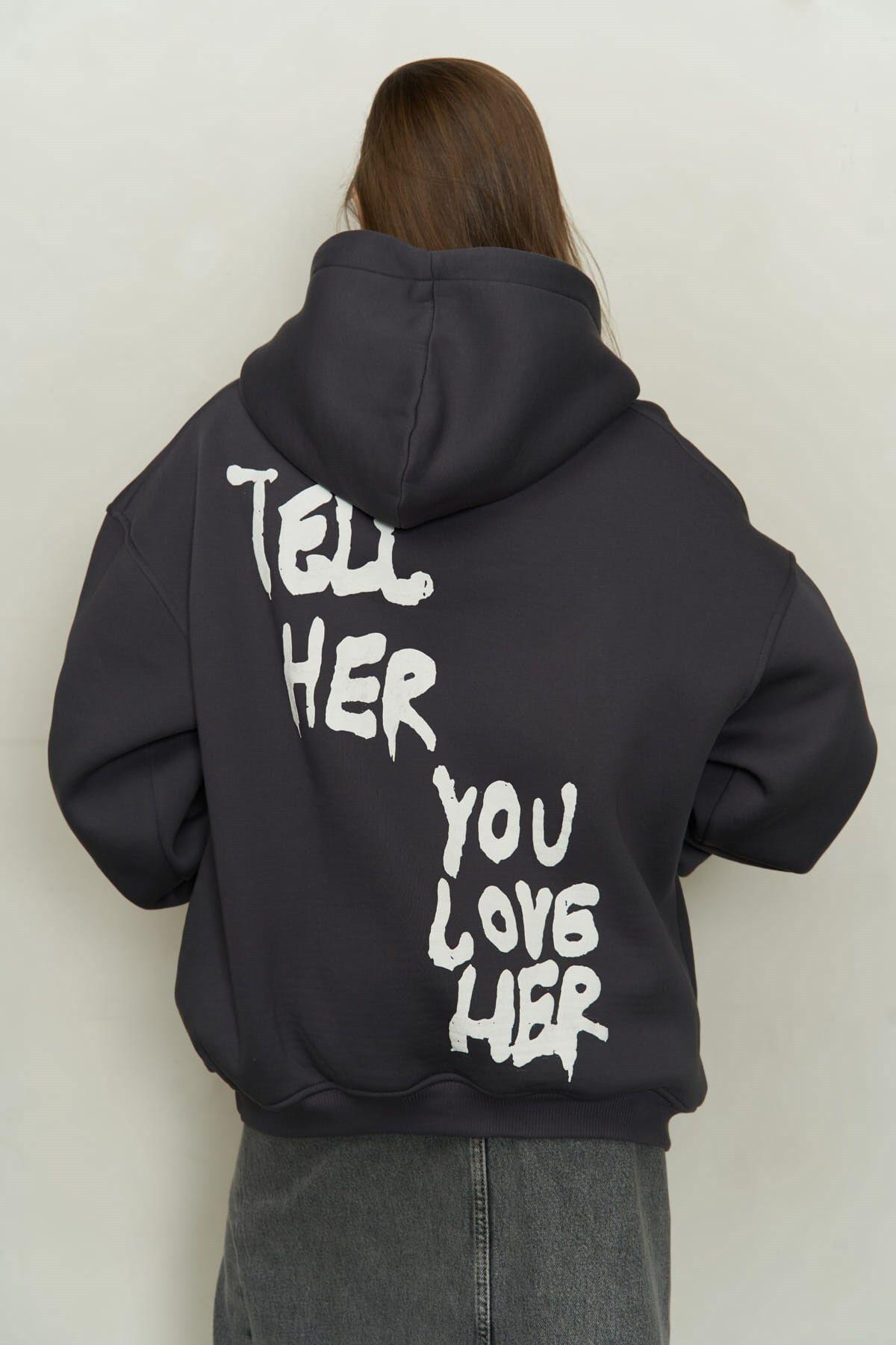 Just Be You Antrasit Hoodie Sweatshirt