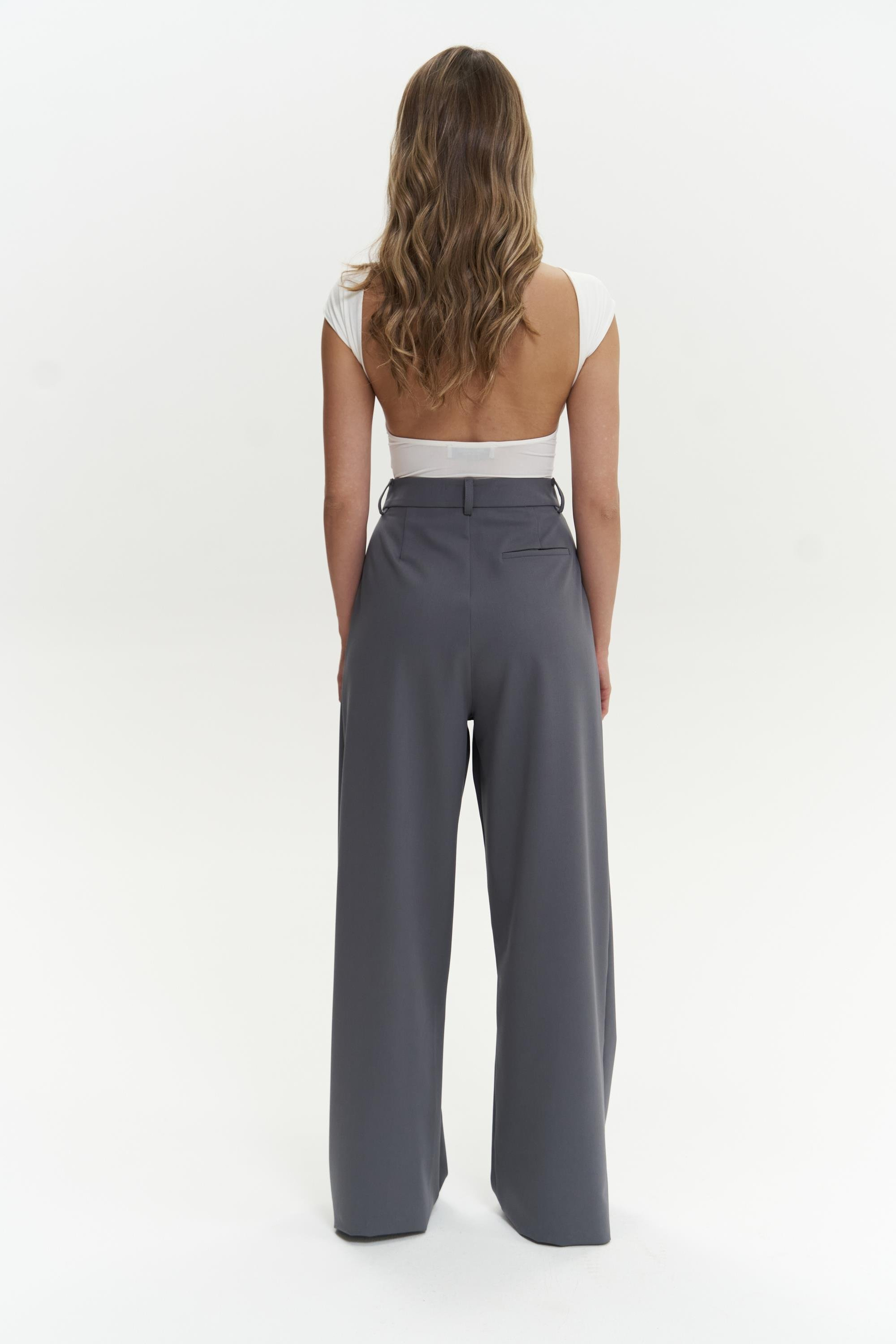 Kaylee Gri Palazzo Pantolon
