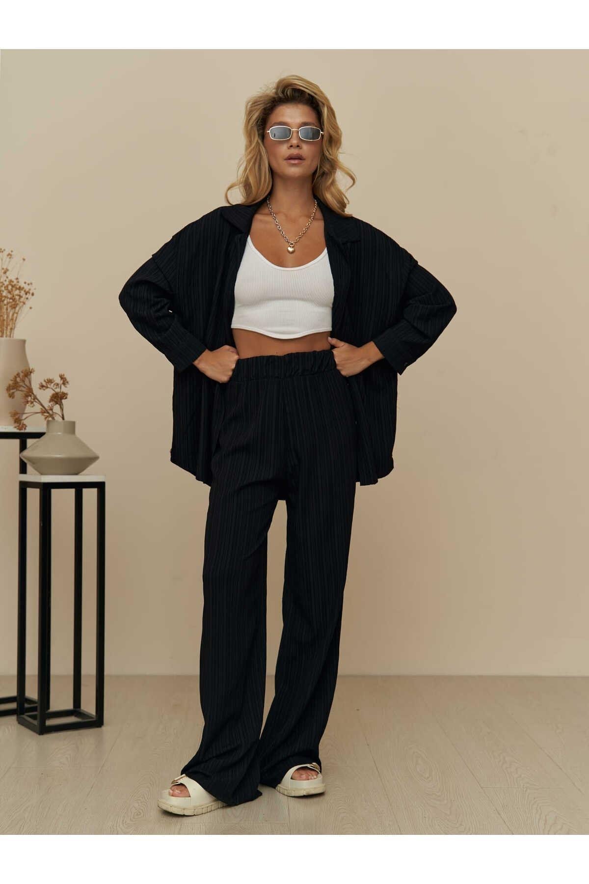 Mai London Black Two Piece Set