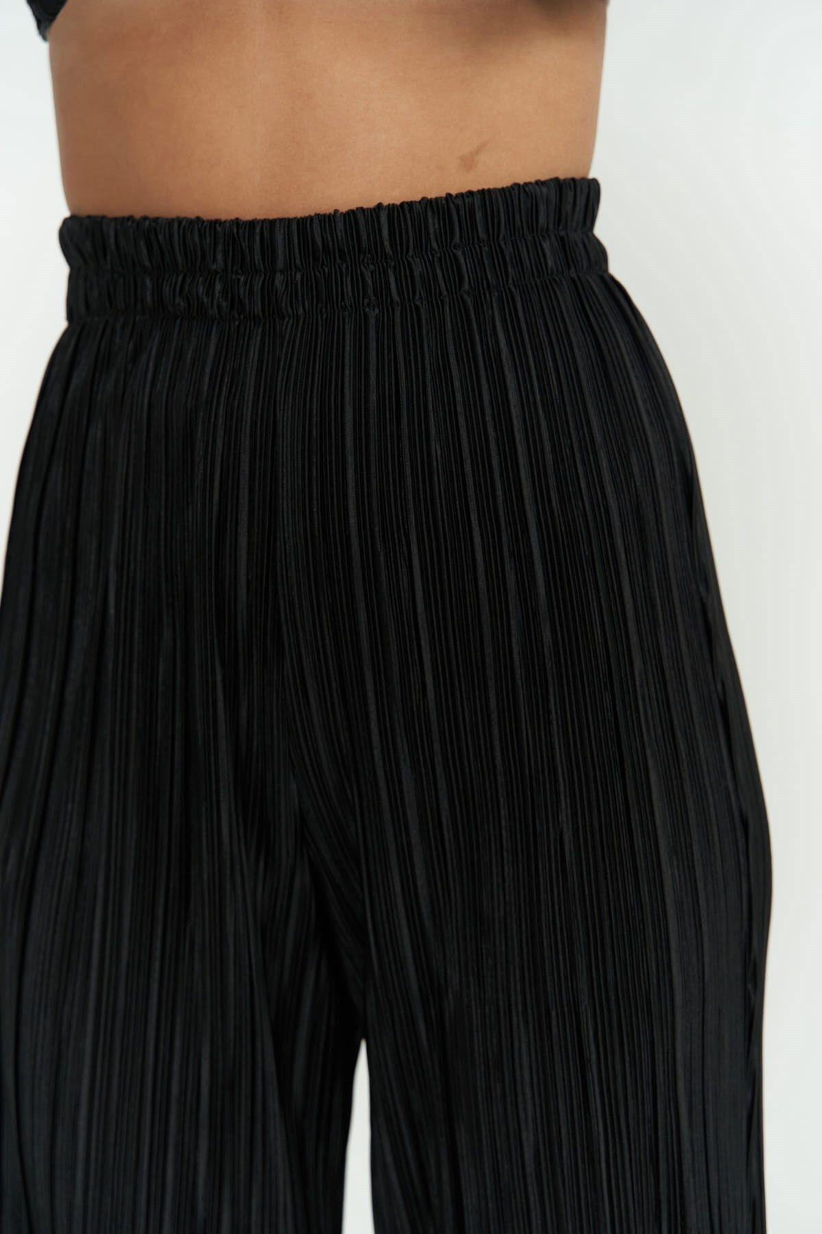 Lucia Black Blouse & Trousers Set