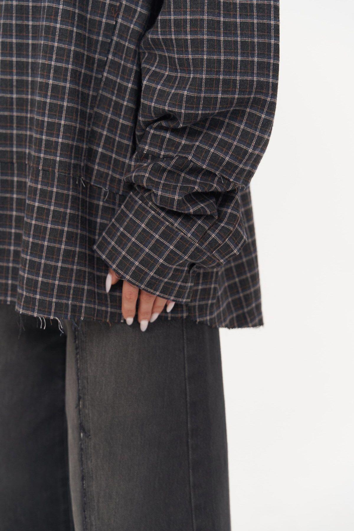 Roan Anthracite Oversize Unisex Shirt