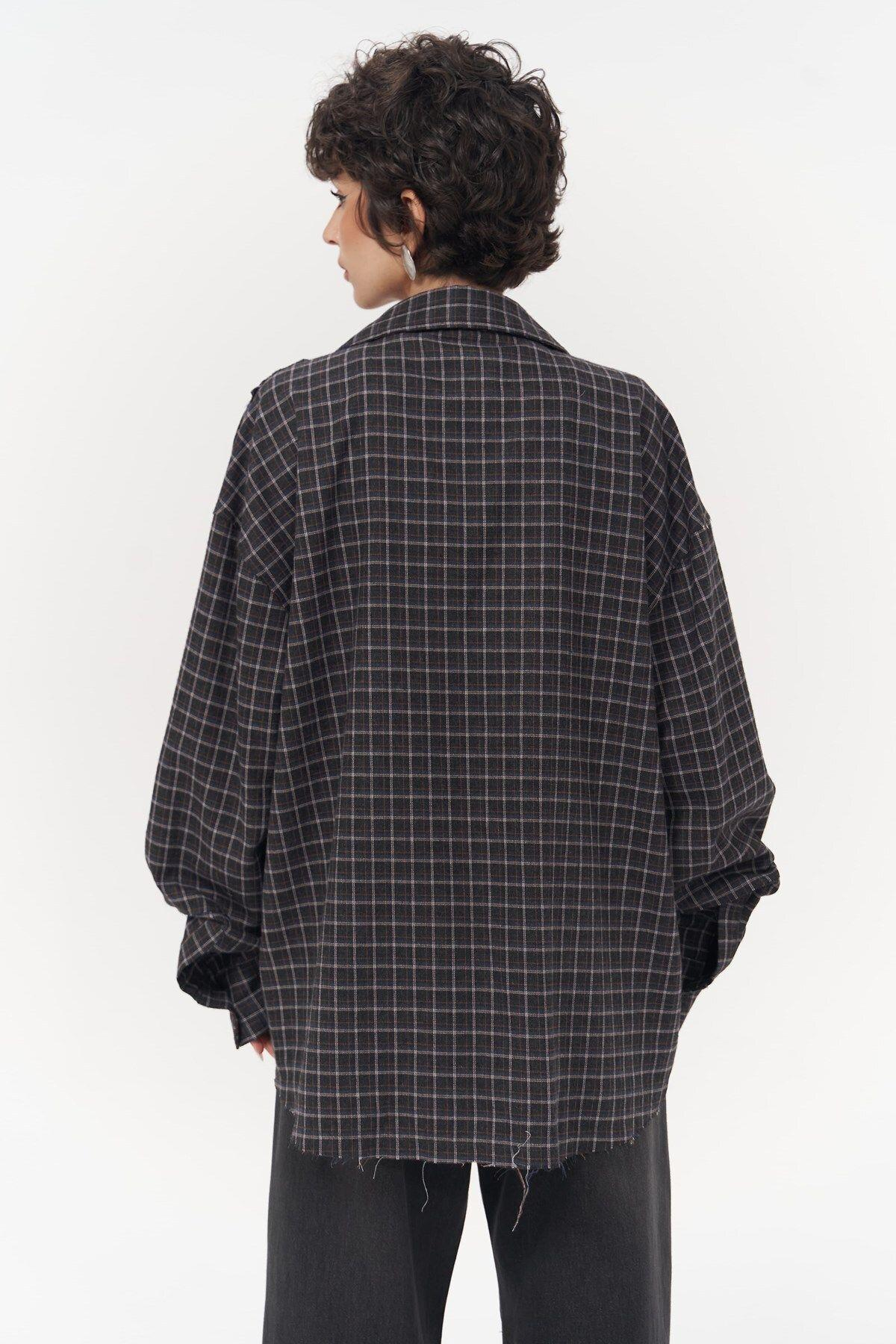 Roan Anthracite Oversize Unisex Shirt