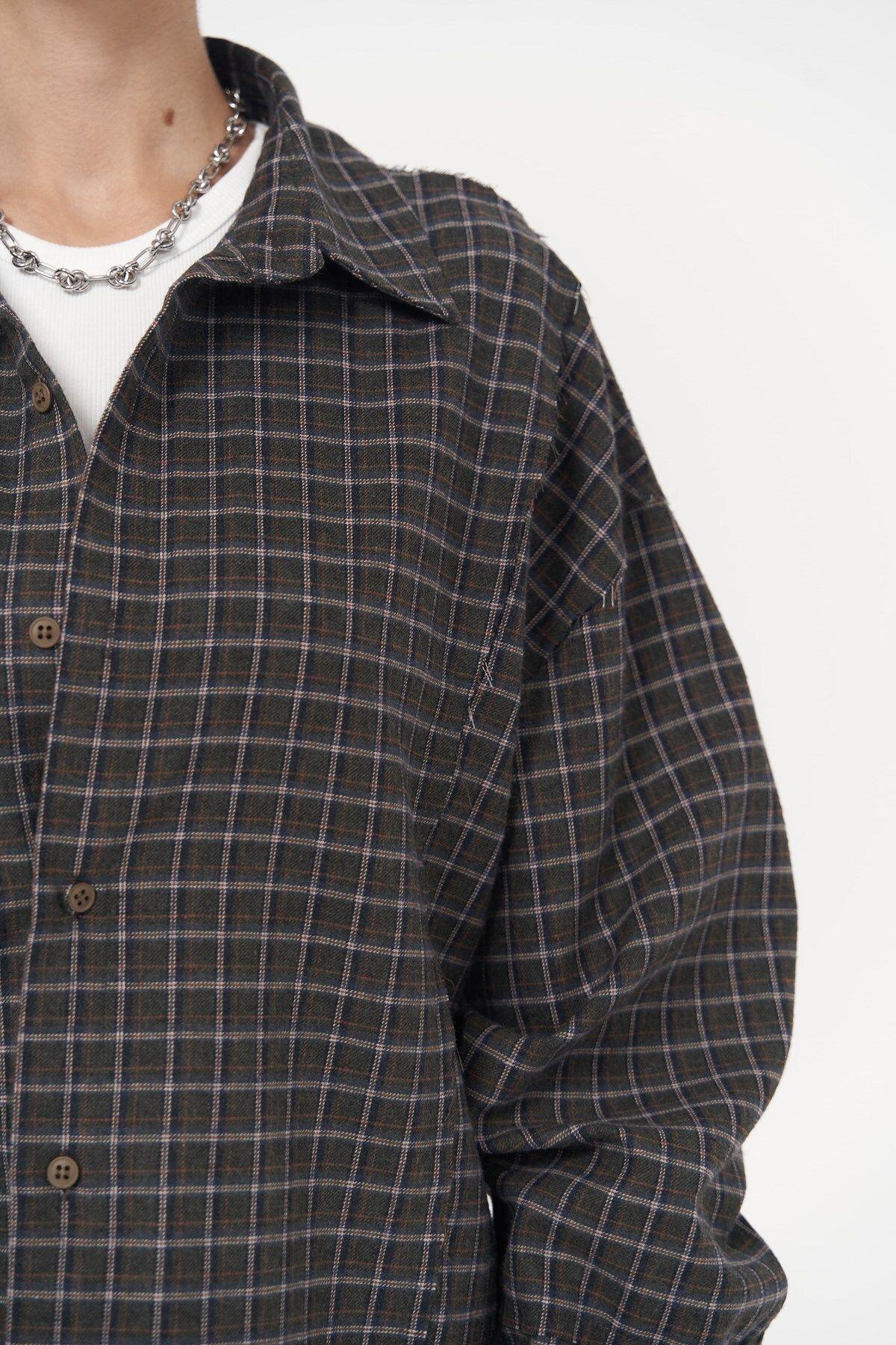 Roan Khaki Oversize Unisex Shirt