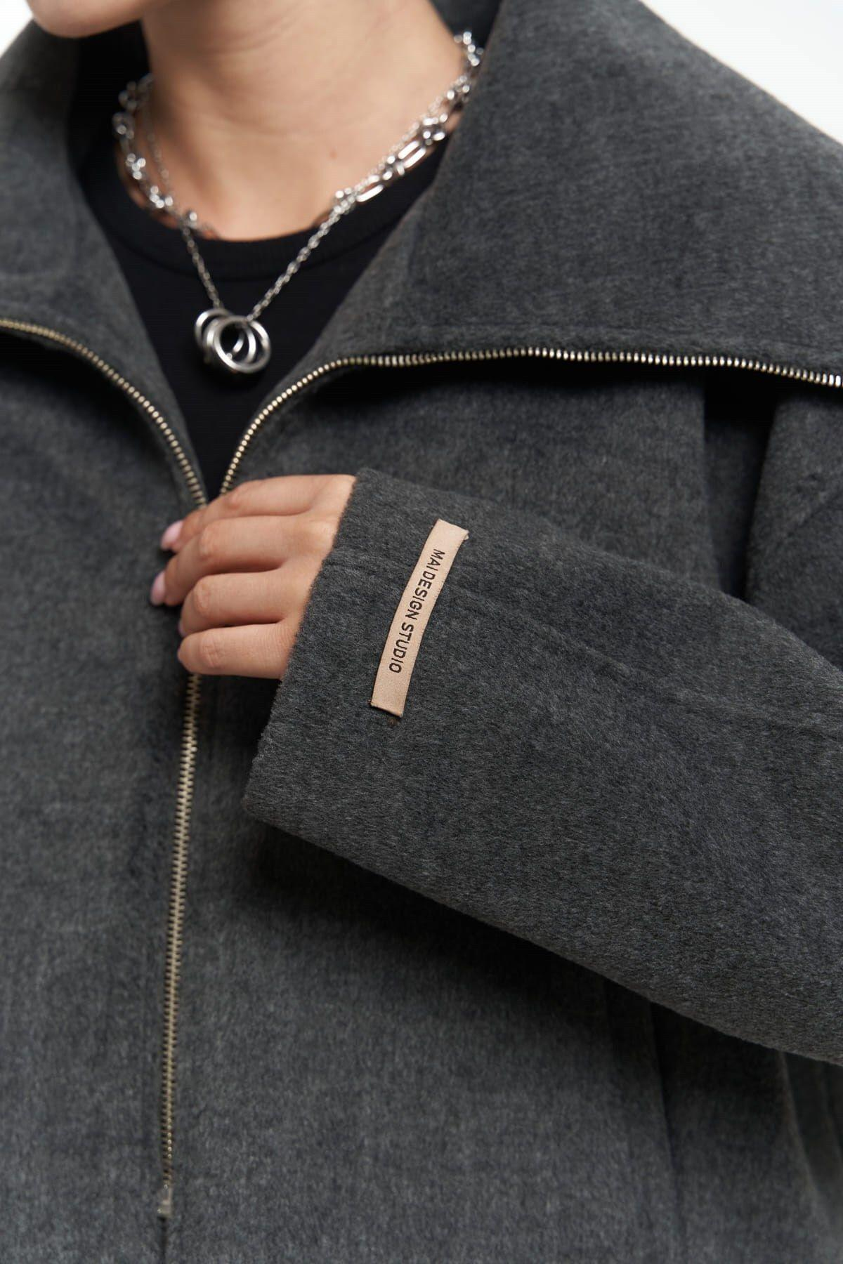 Maine Anthracite Short Jacket