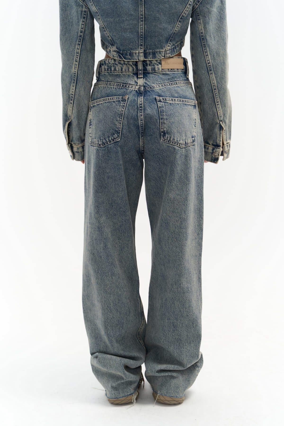 Marla Basic Dirty Green Jeans