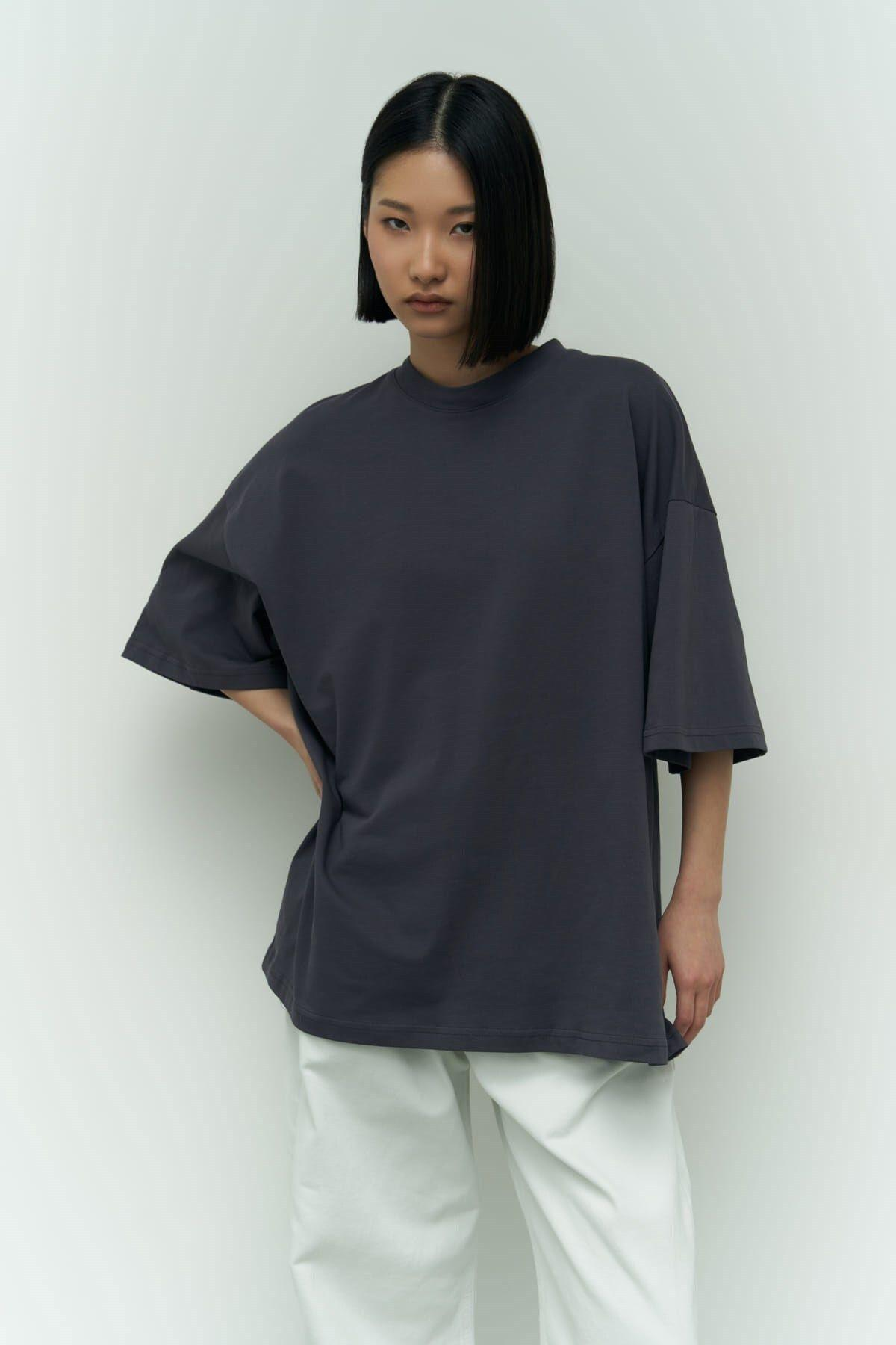 Need Money Antrasit Oversize T-Shirt