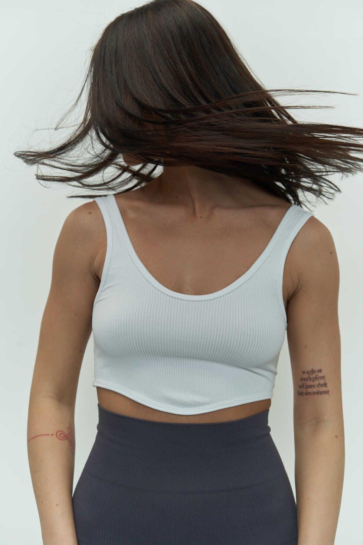 Niko Fitilli Beyaz Crop