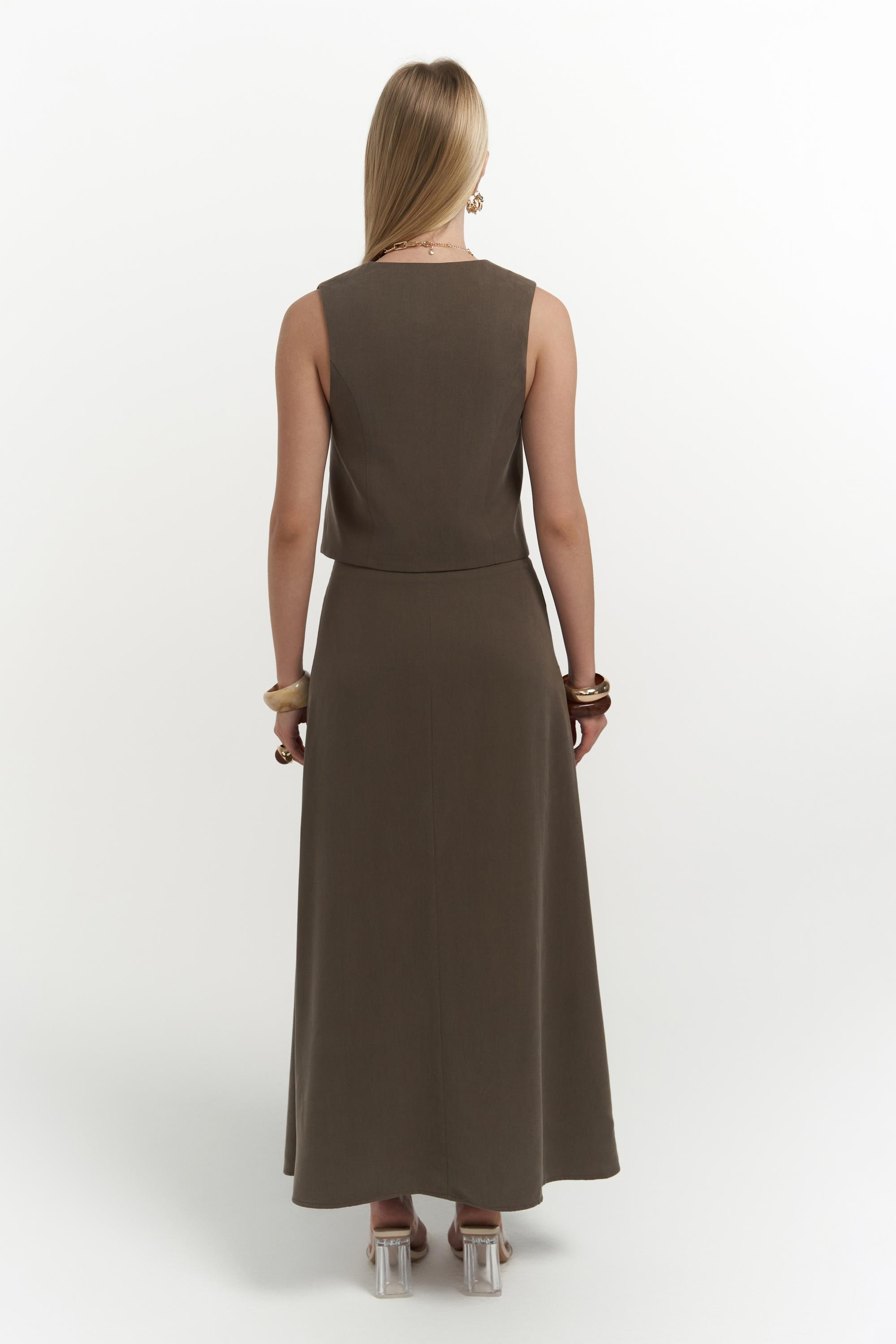 Orsha Kahve Yelek Etek Takım