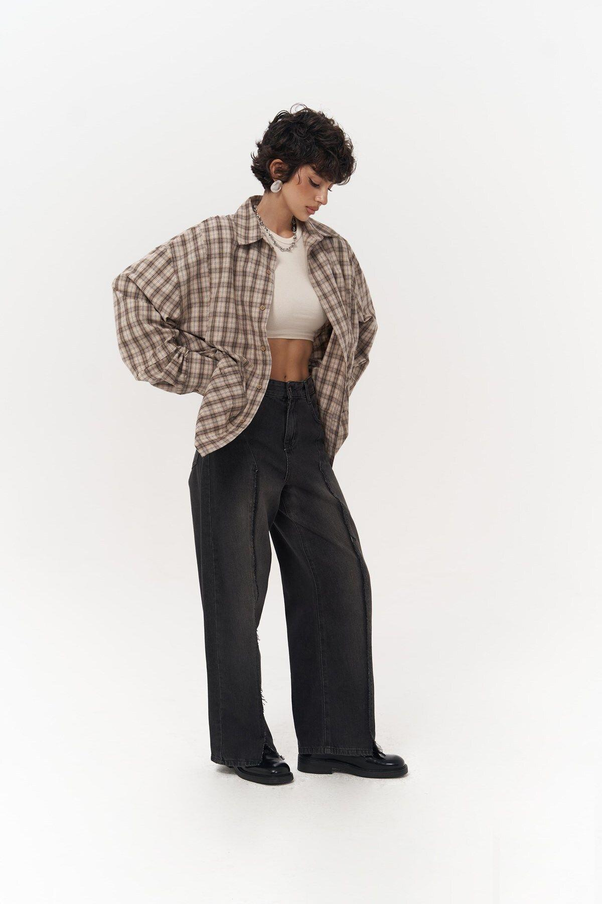 Roan Beige Oversize Unisex Shirt