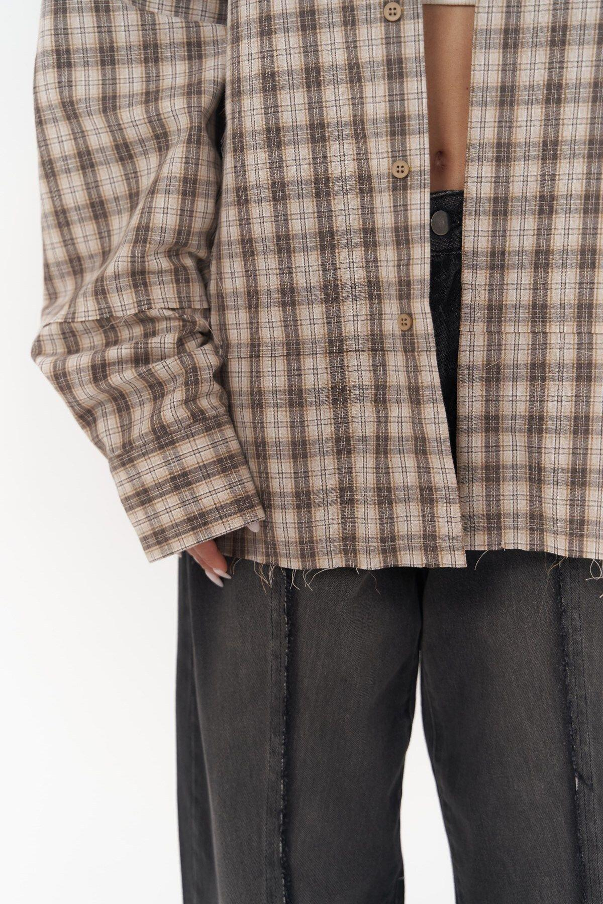 Roan Beige Oversize Unisex Shirt