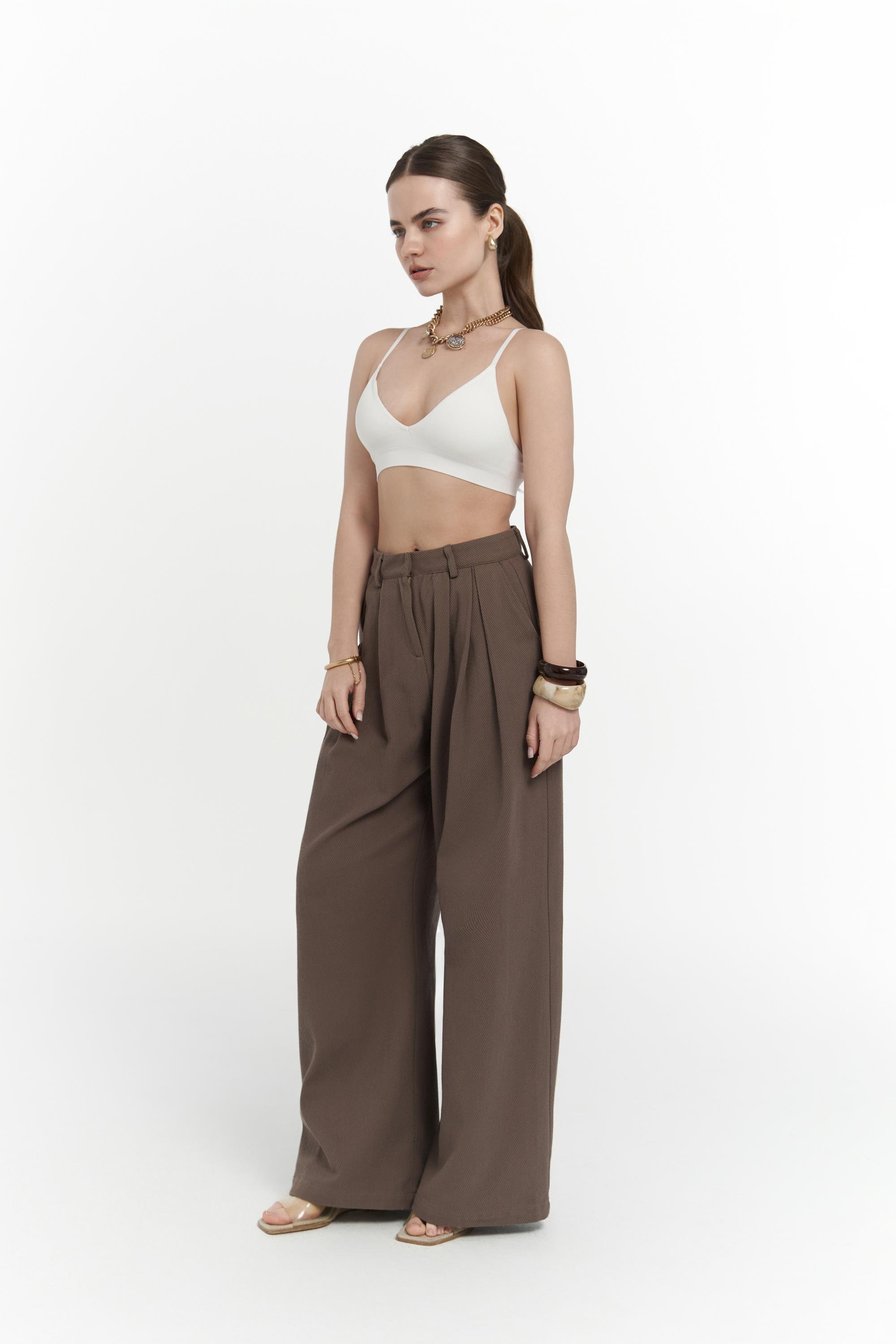 Sorrenio Açık Kahve Yelek Pantolon Takım