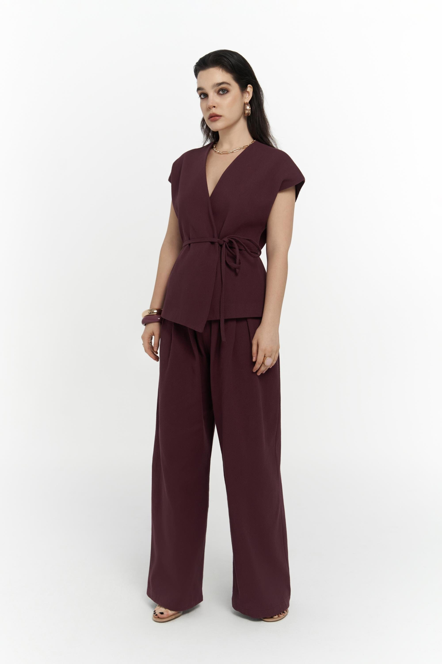 Sorrenio Bordo Yelek Pantolon Takım