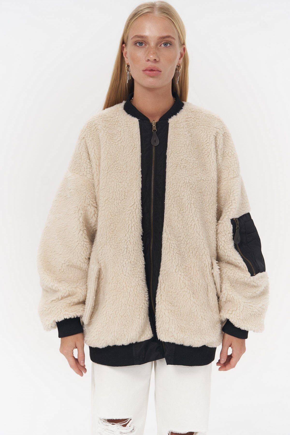 Two-way Black Double-Sided Coat