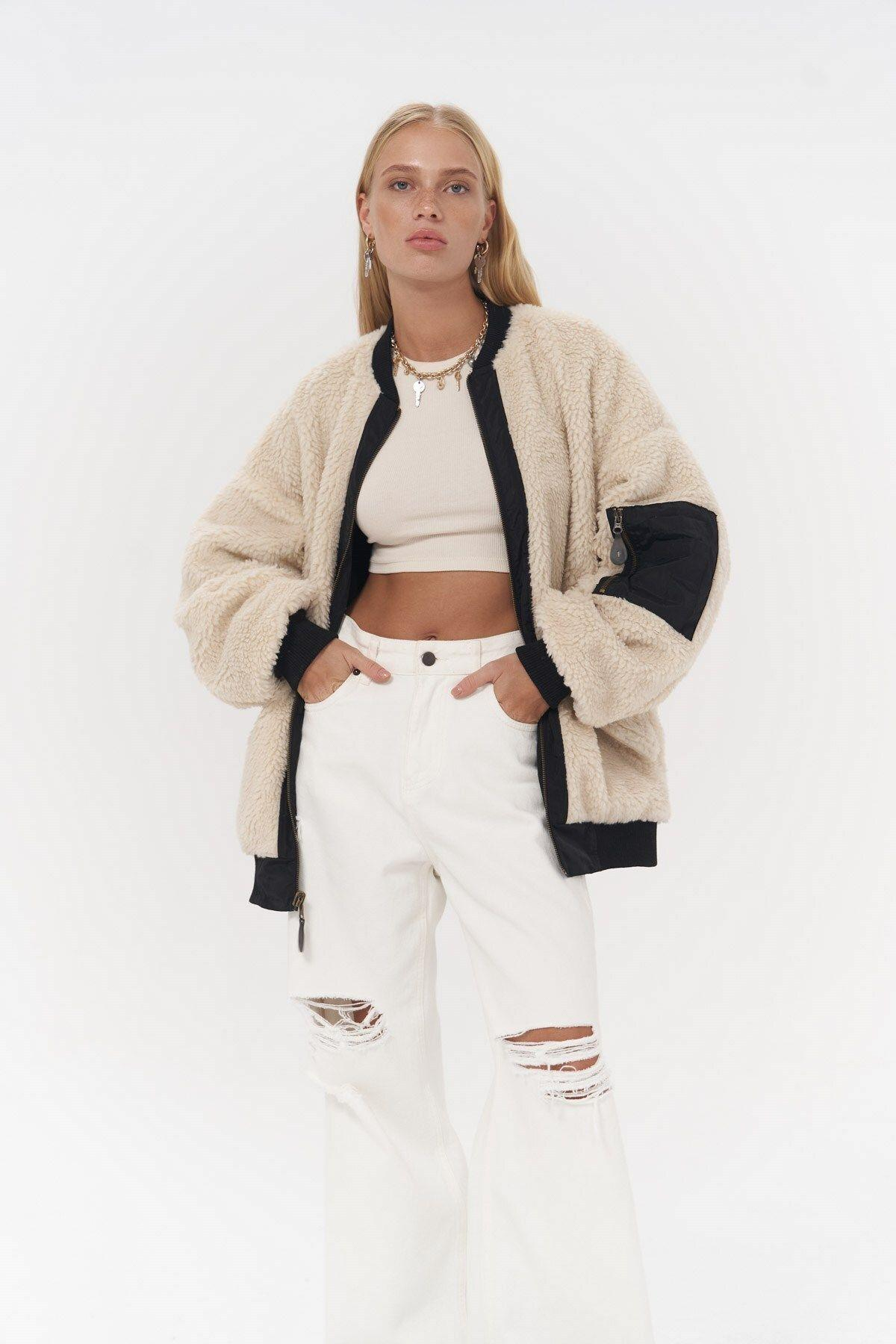 Two-way Black Double-Sided Coat