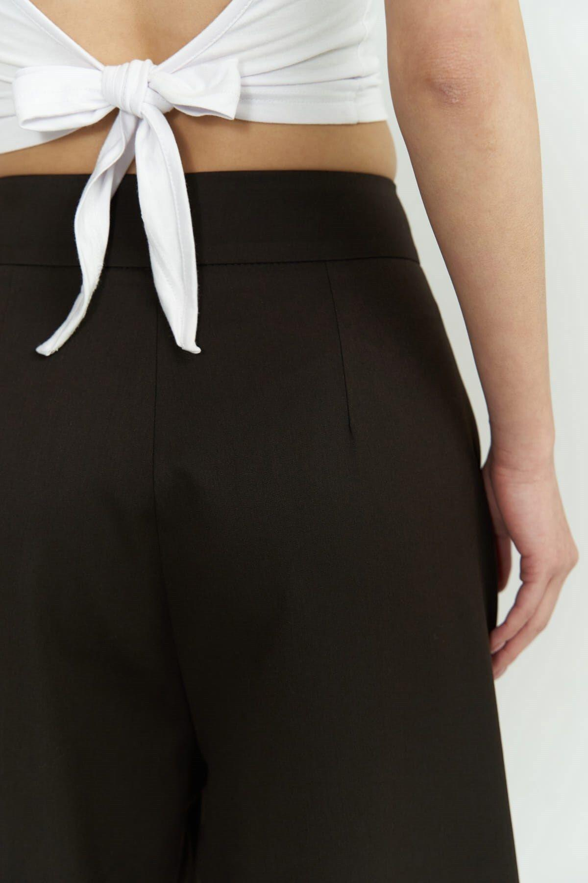 Werner Dark Brown Palazzo Pants