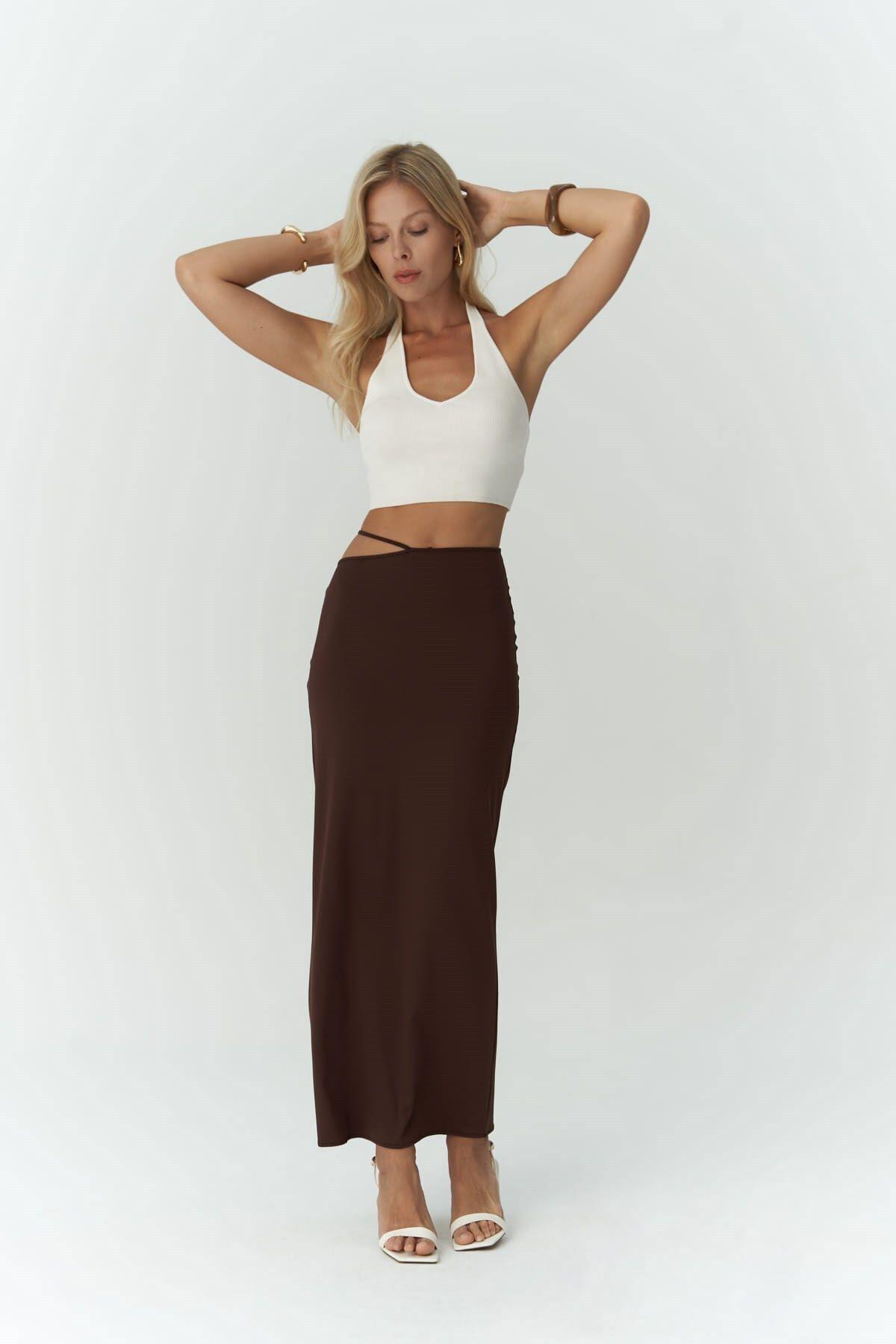 Willy Brown Long Skirt with Rope Detail