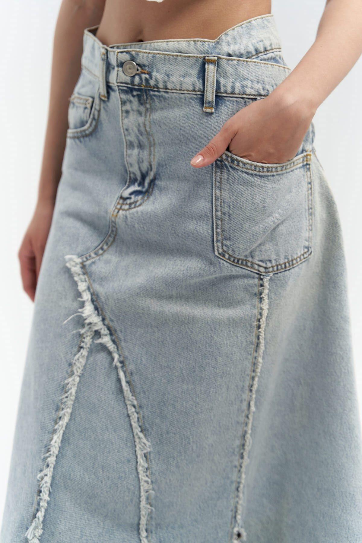 Aja Blue Denim Skirt