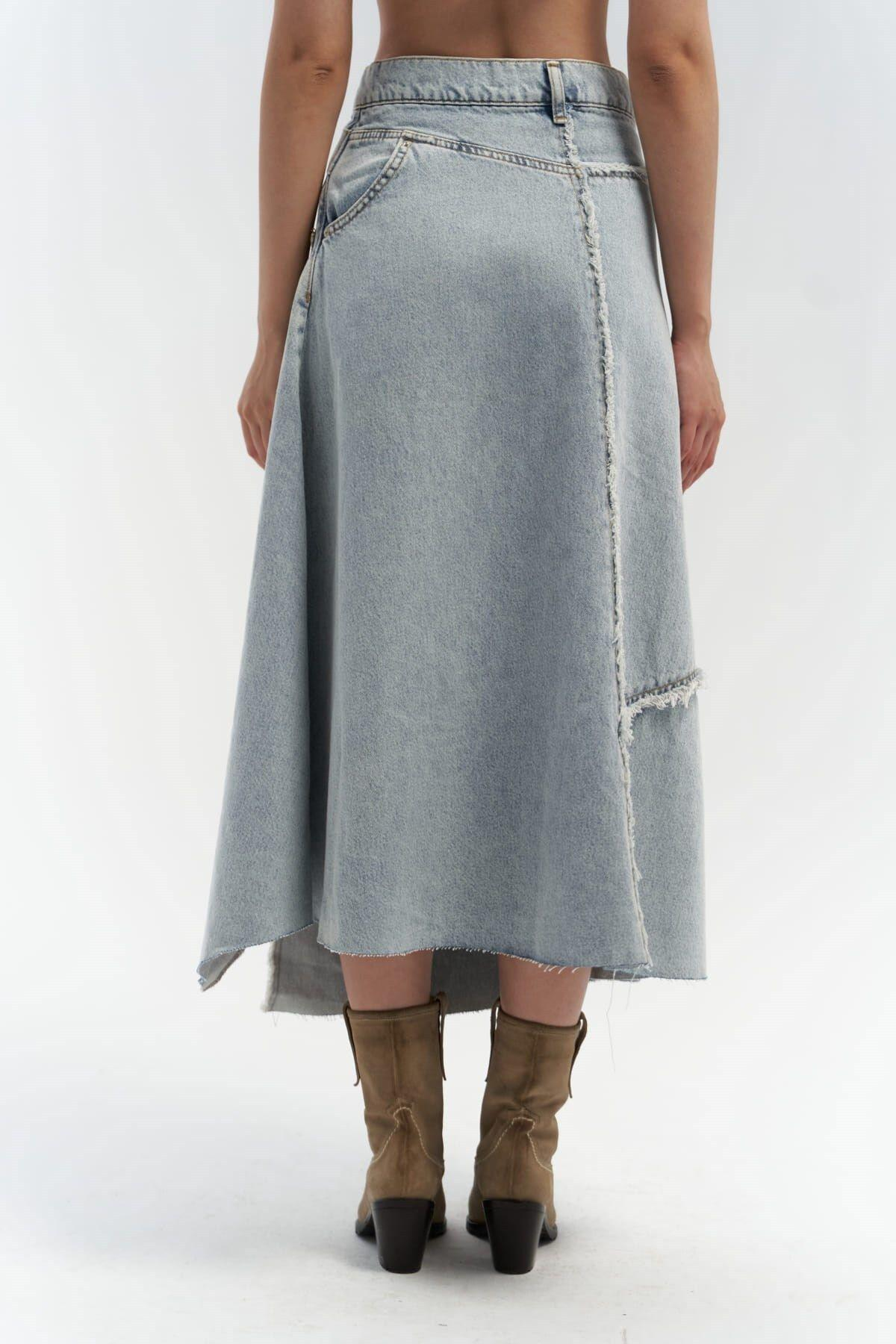 Aja Blue Denim Skirt