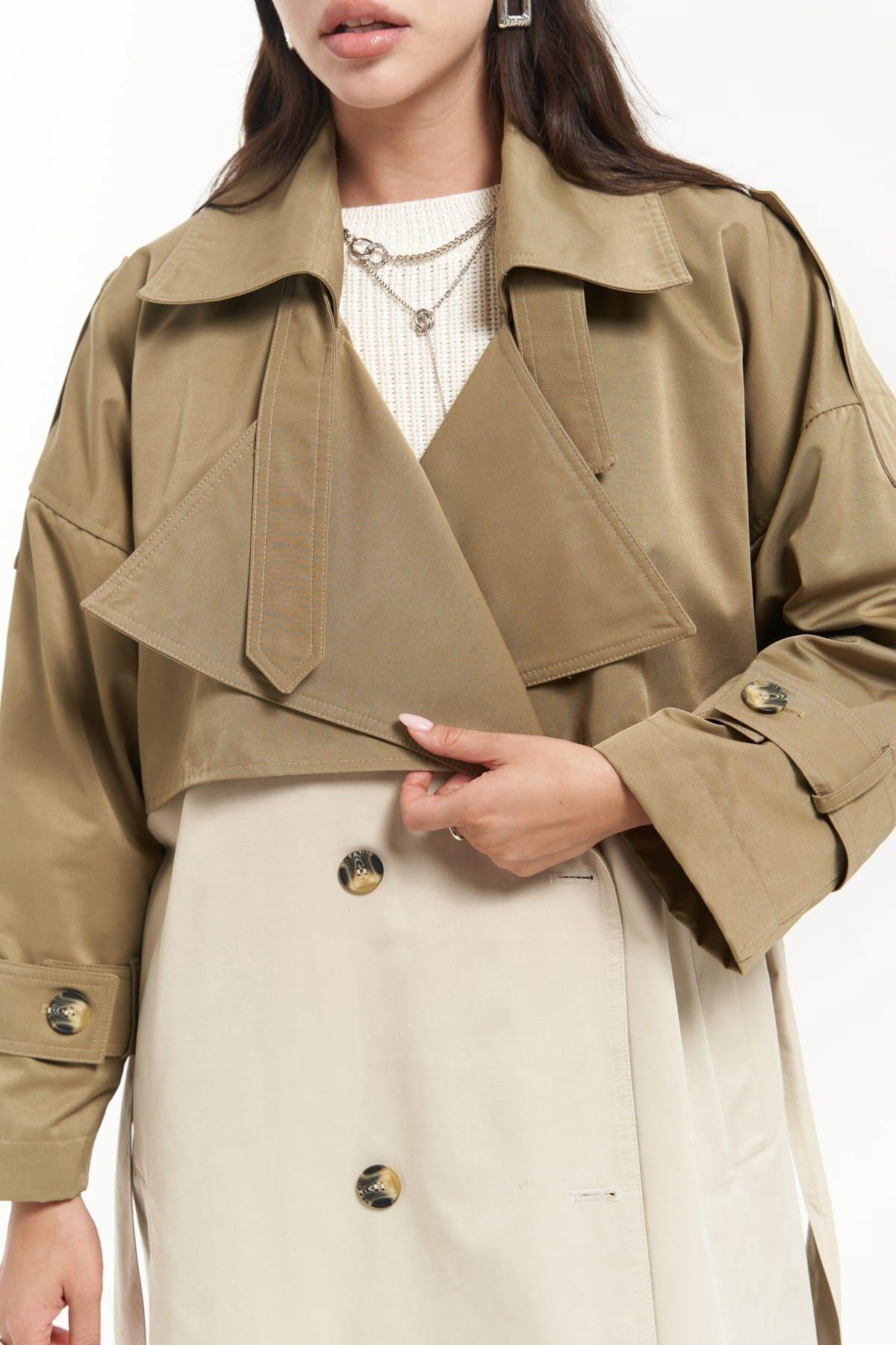 Bellamy Khaki Beige Trench Coat