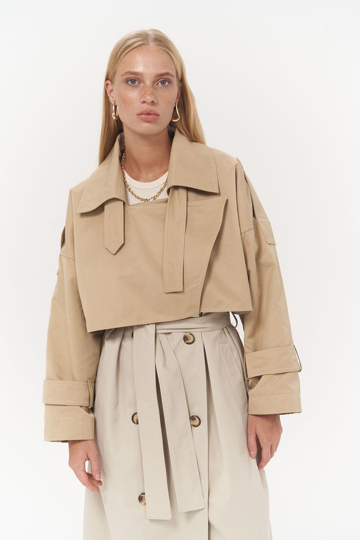 Bellamy Light Brown Beige Trench Coat