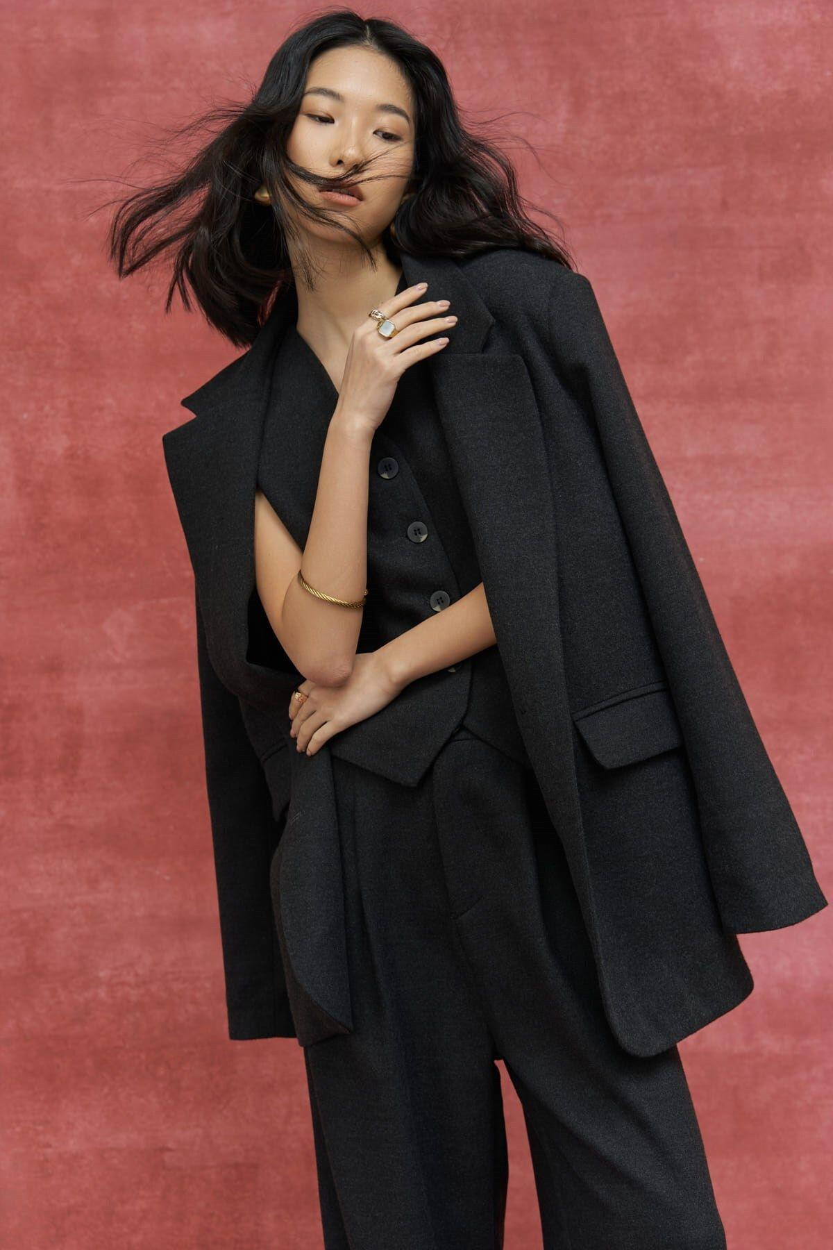 Blake Anthracite Blazer Vest and Trousers Set