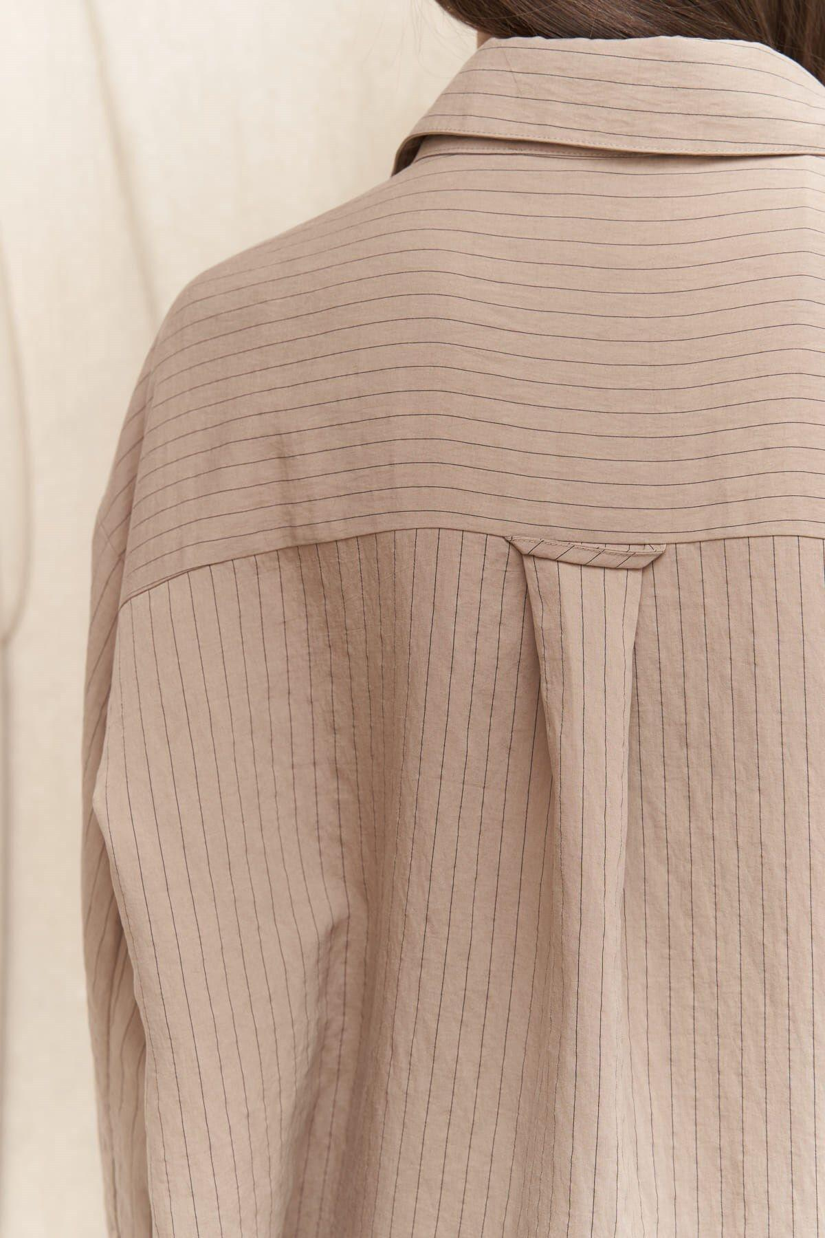 Eryn Light Brown Oversize Shirt