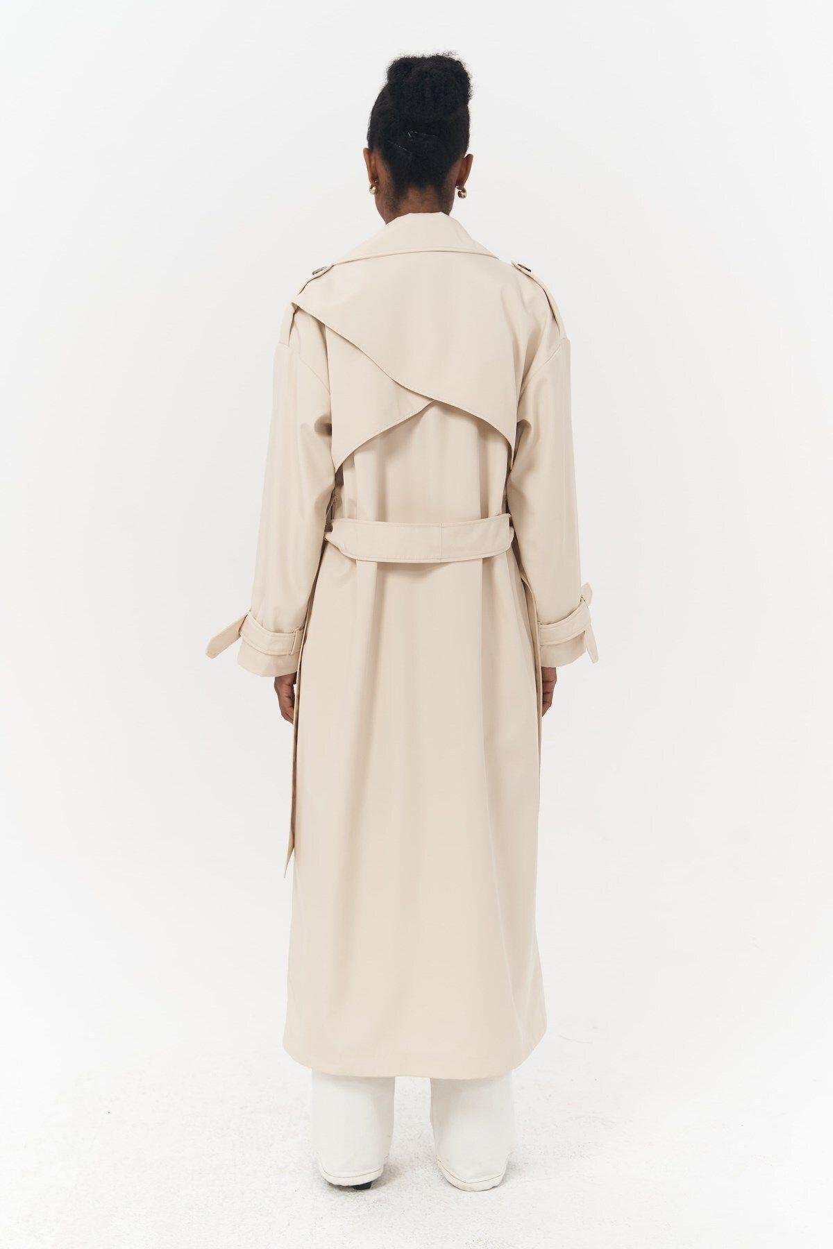 Mai Femme Light Beige Oversize Trenchcoat