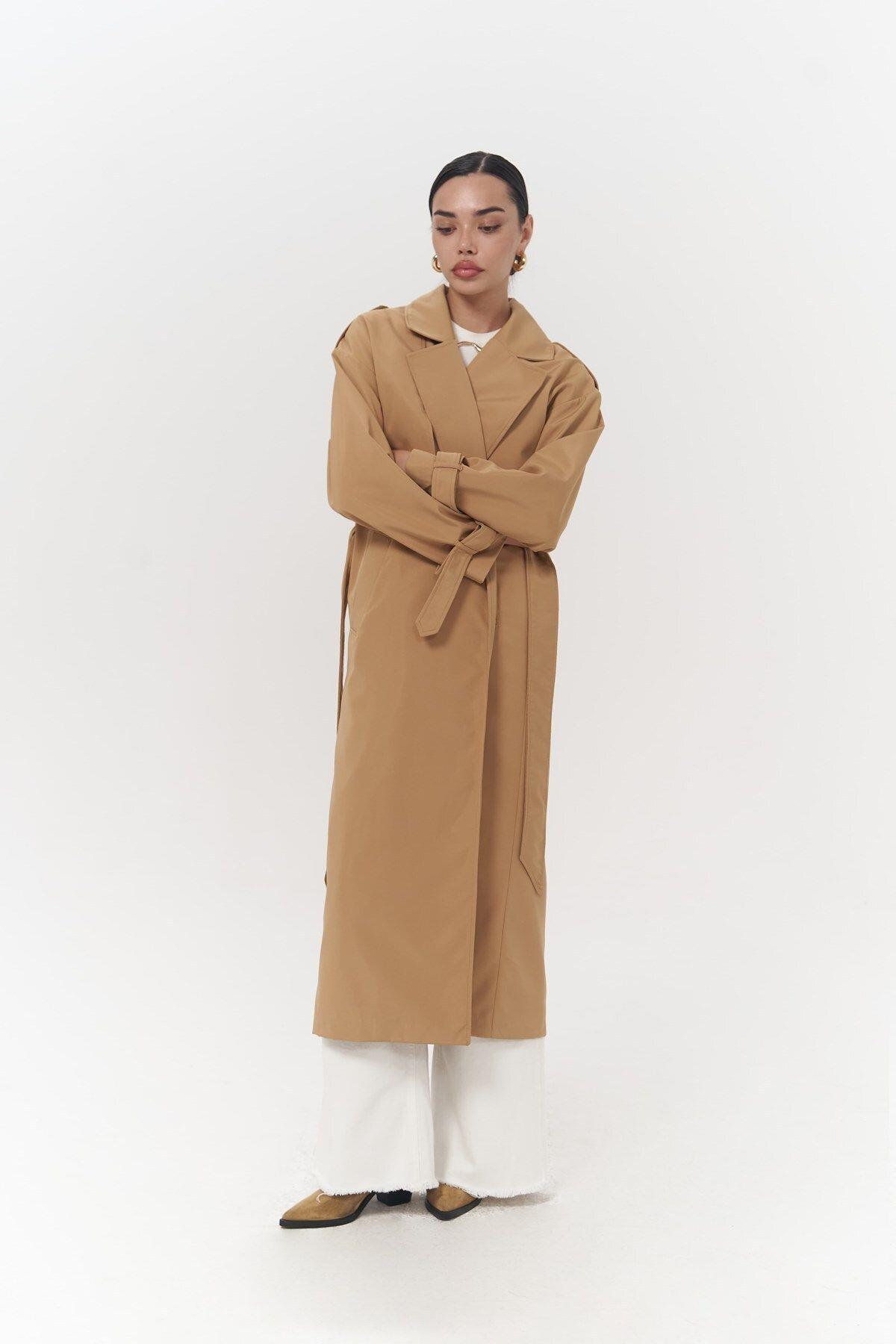Femme Yellow Oversize Trenchcoat