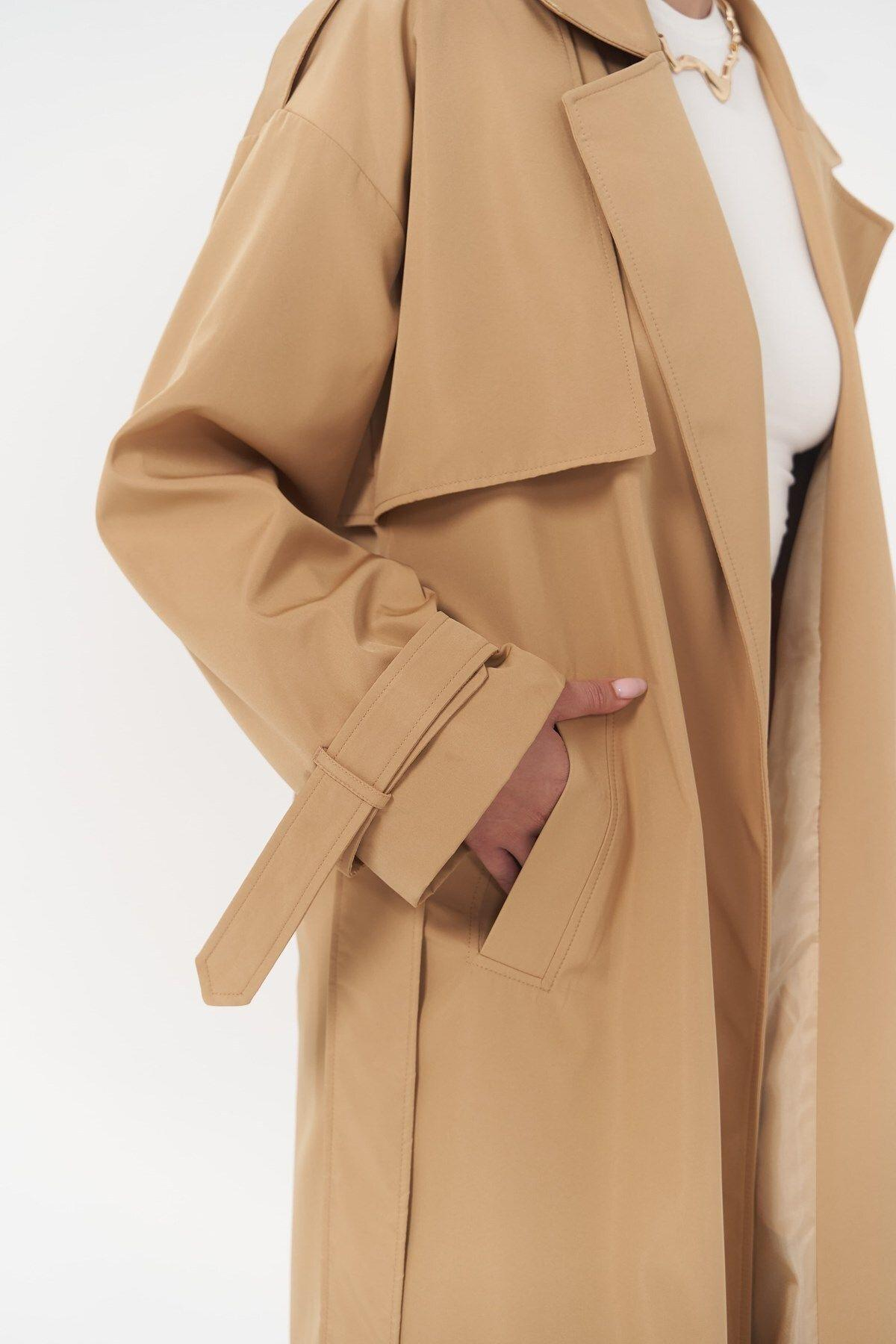 Femme Yellow Oversize Trenchcoat