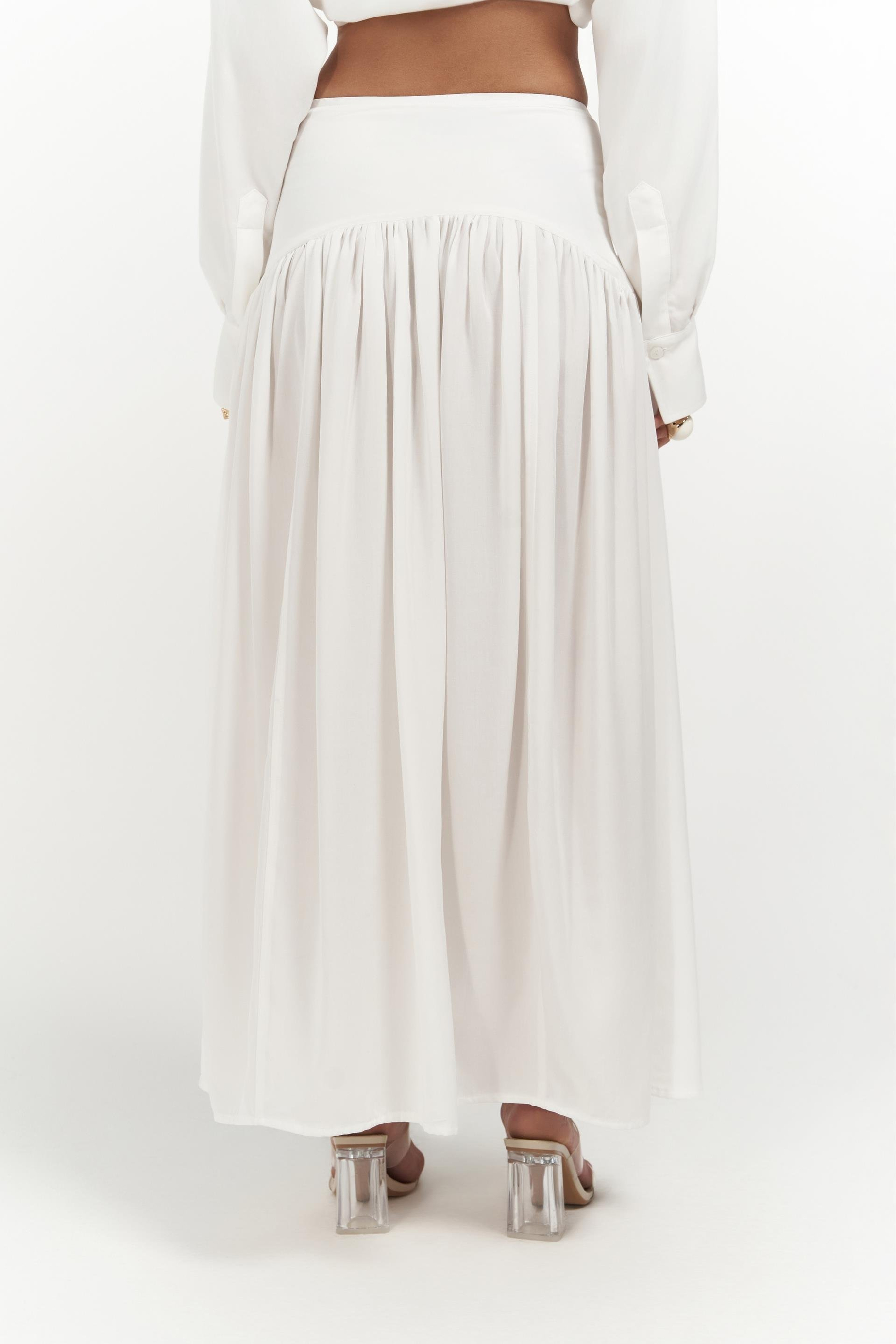 Ginevra Ekru Gömlek Etek Takım