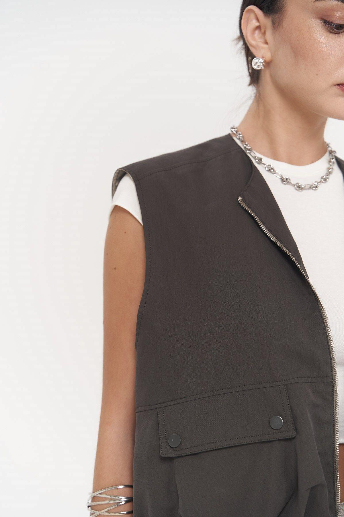 Hardy Anthracite Bomber Vest