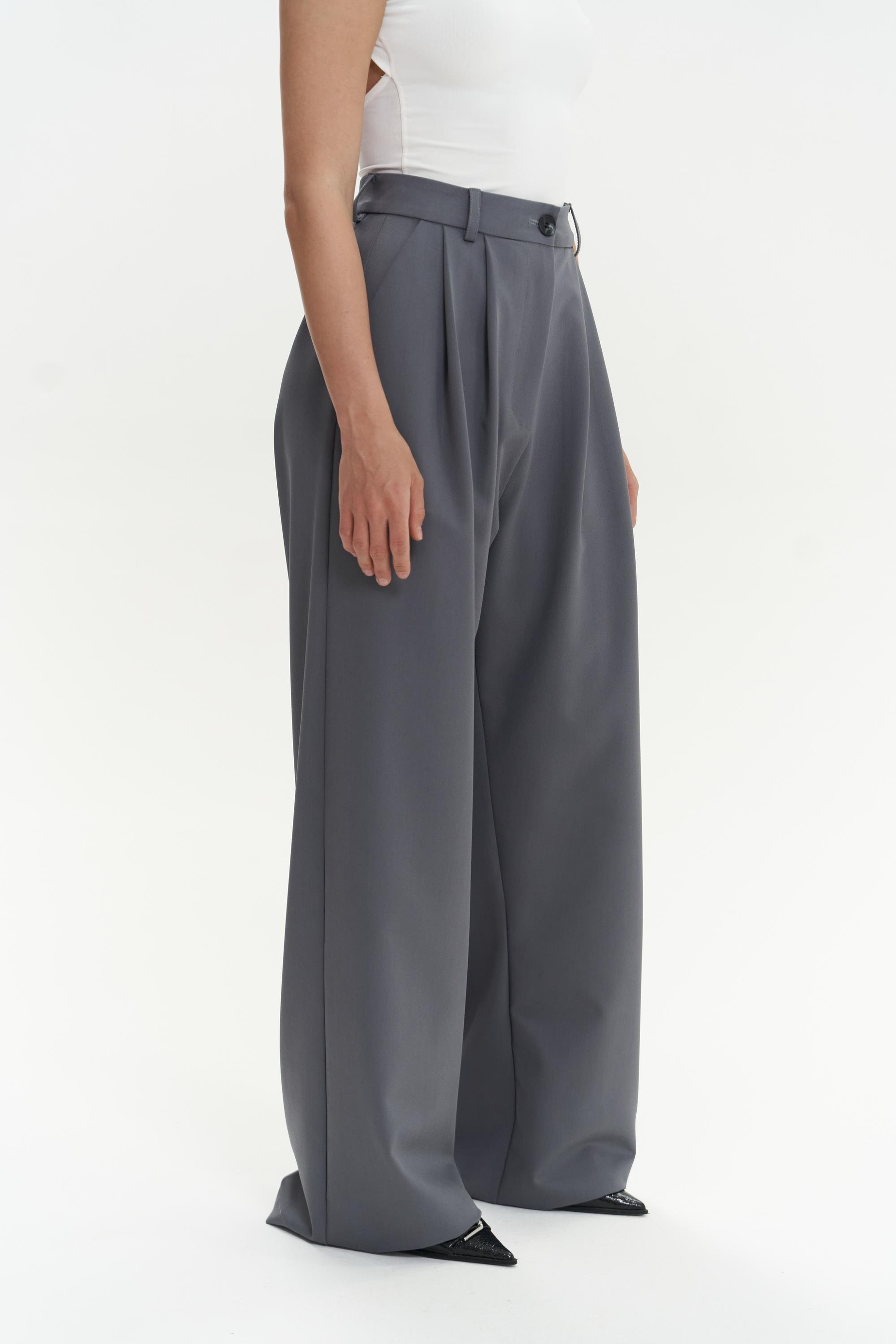 Kaylee Gri Palazzo Pantolon