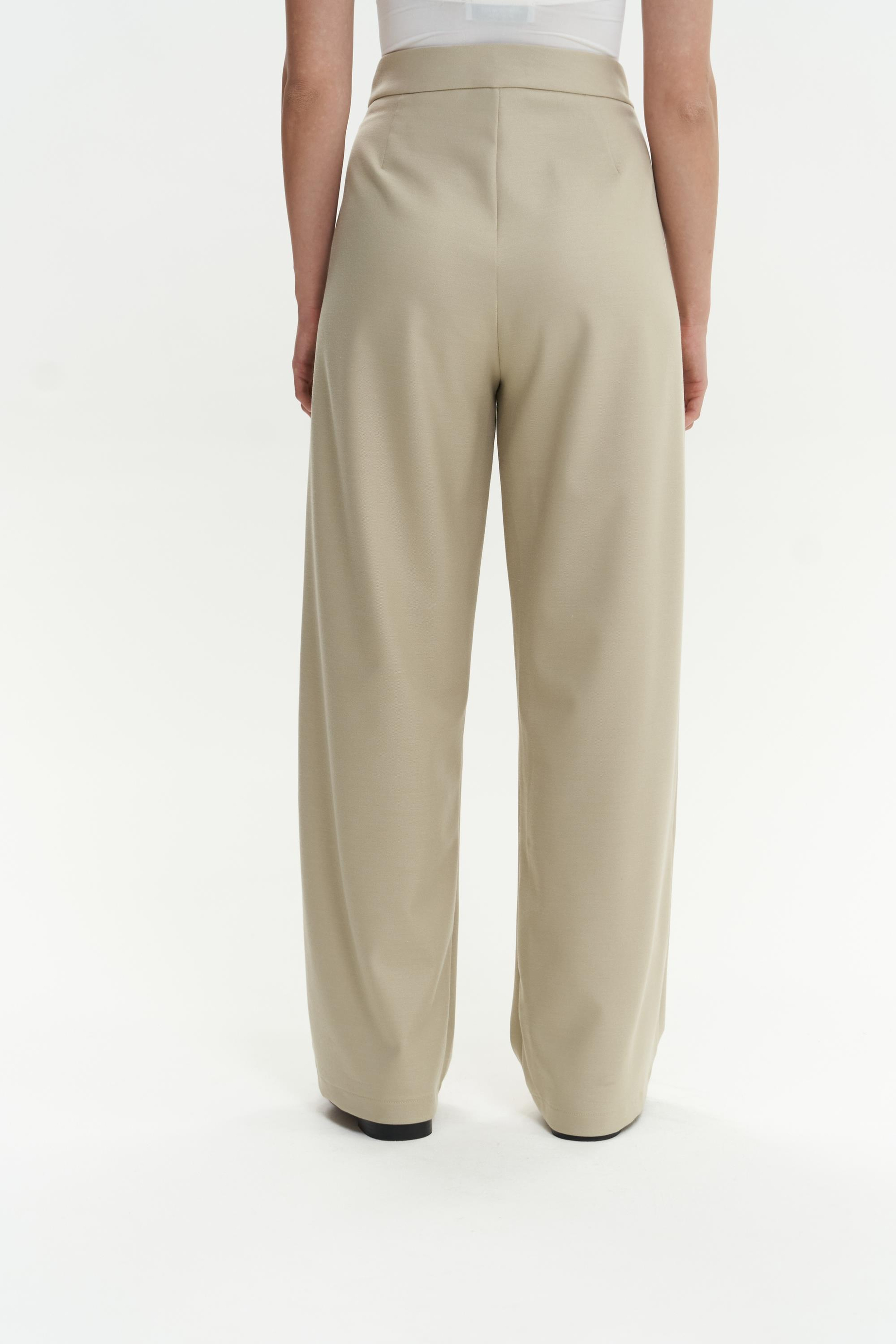 Letizia Belt Detail Olive Green Pants