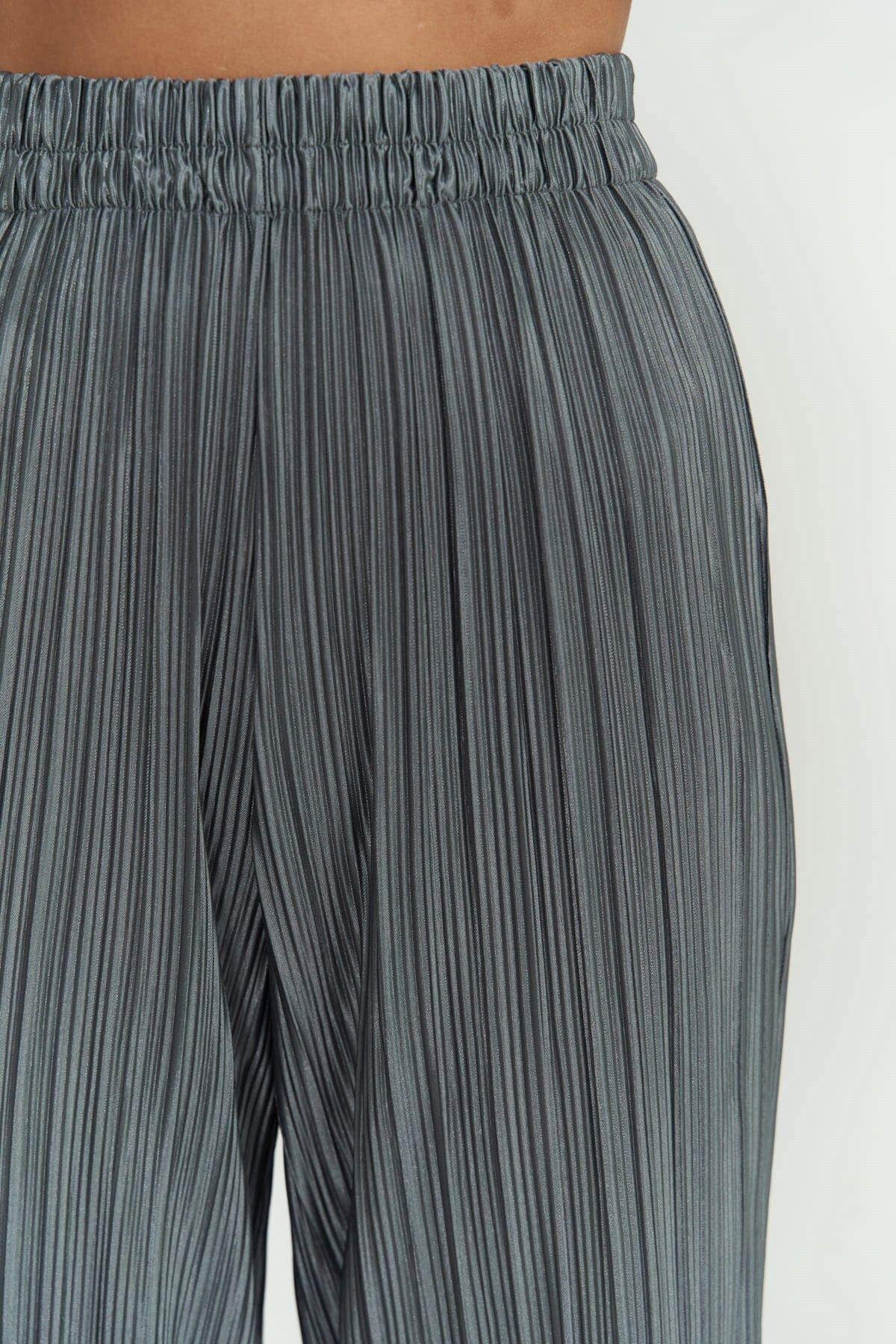 Lucia Anthracite Blouse & Trousers Set