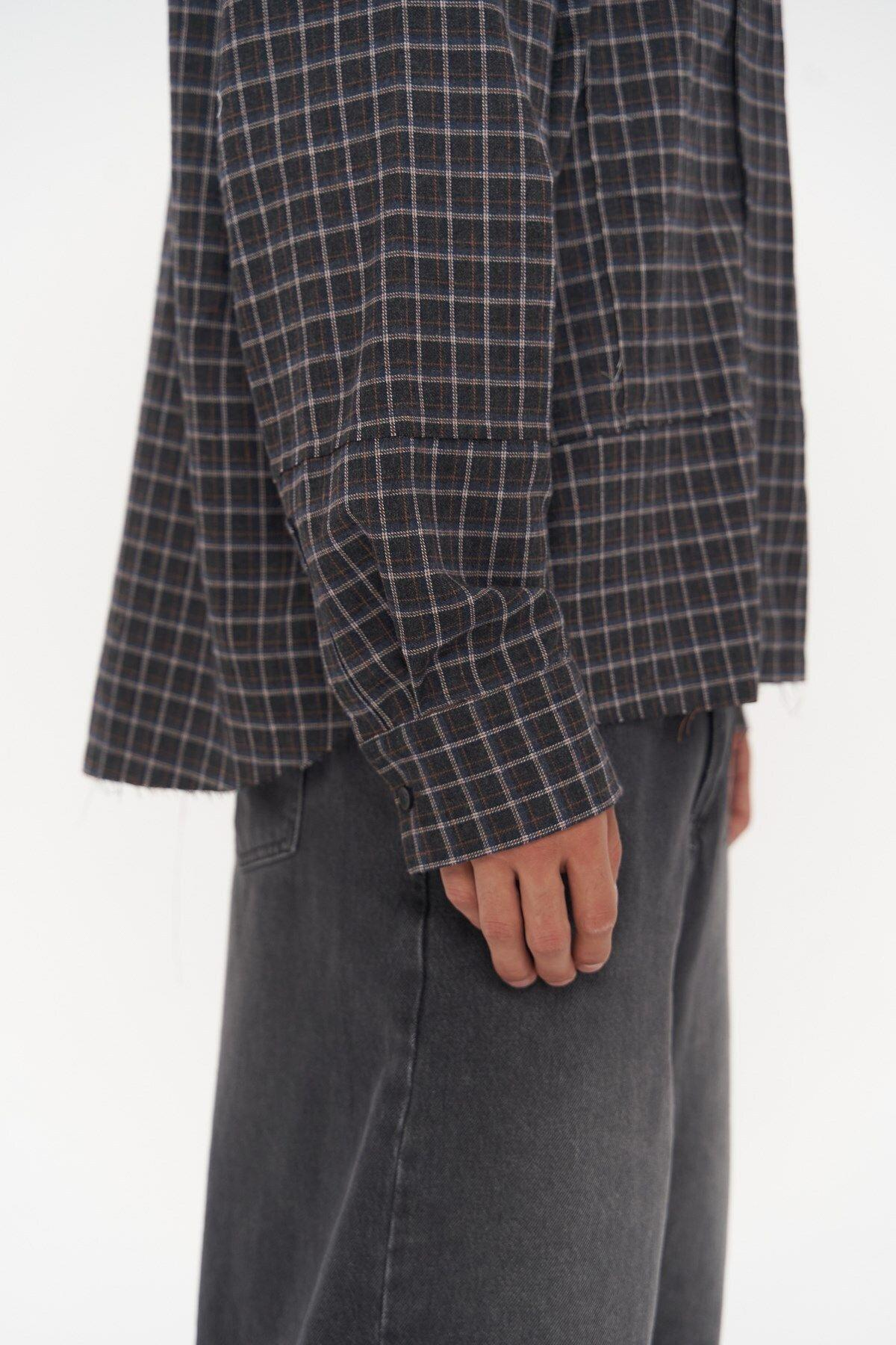 Roan Unisex Oversize Anthracite Shirt