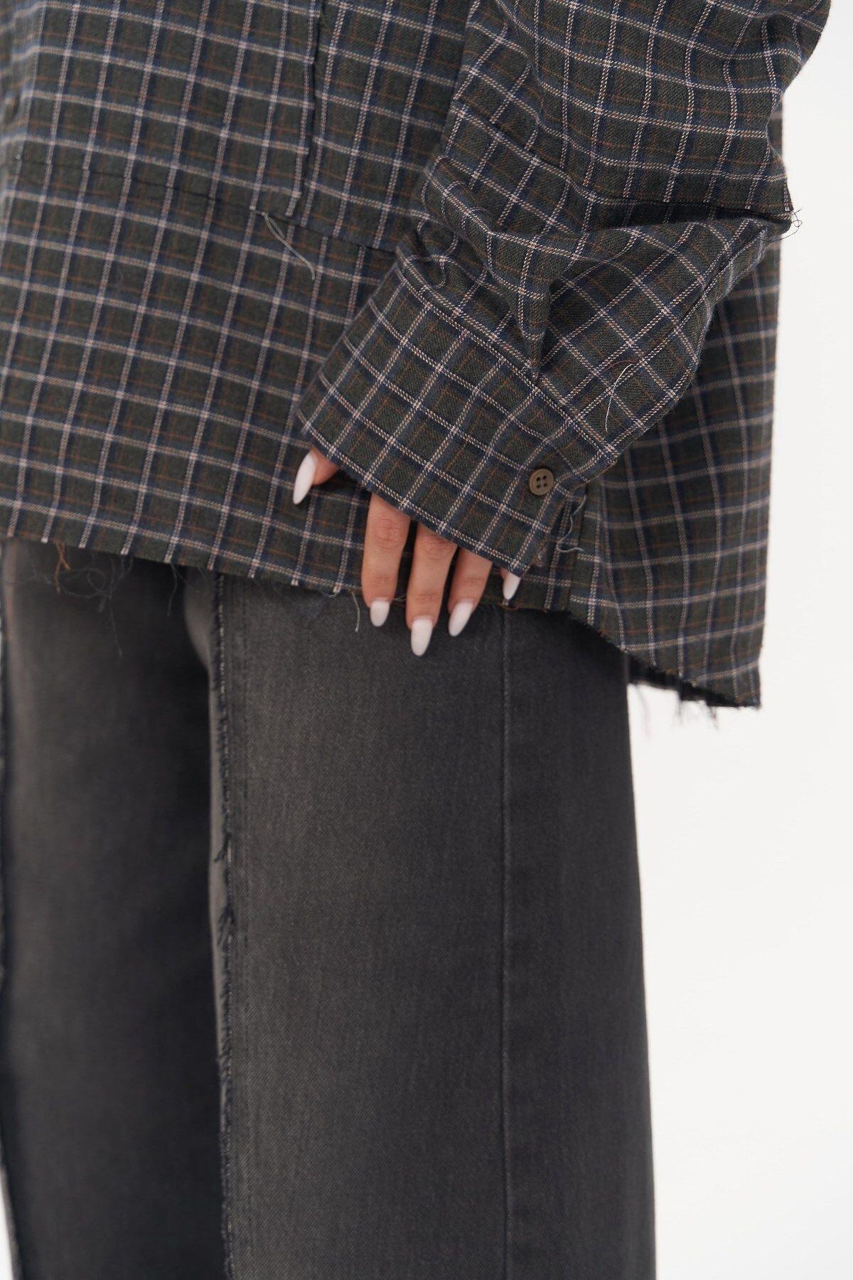 Roan Khaki Oversize Unisex Shirt