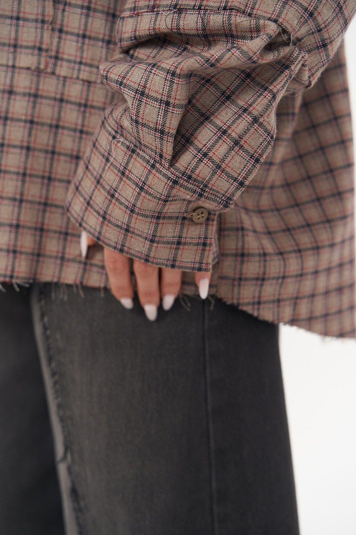 Roan Brown Oversize Unisex Shirt